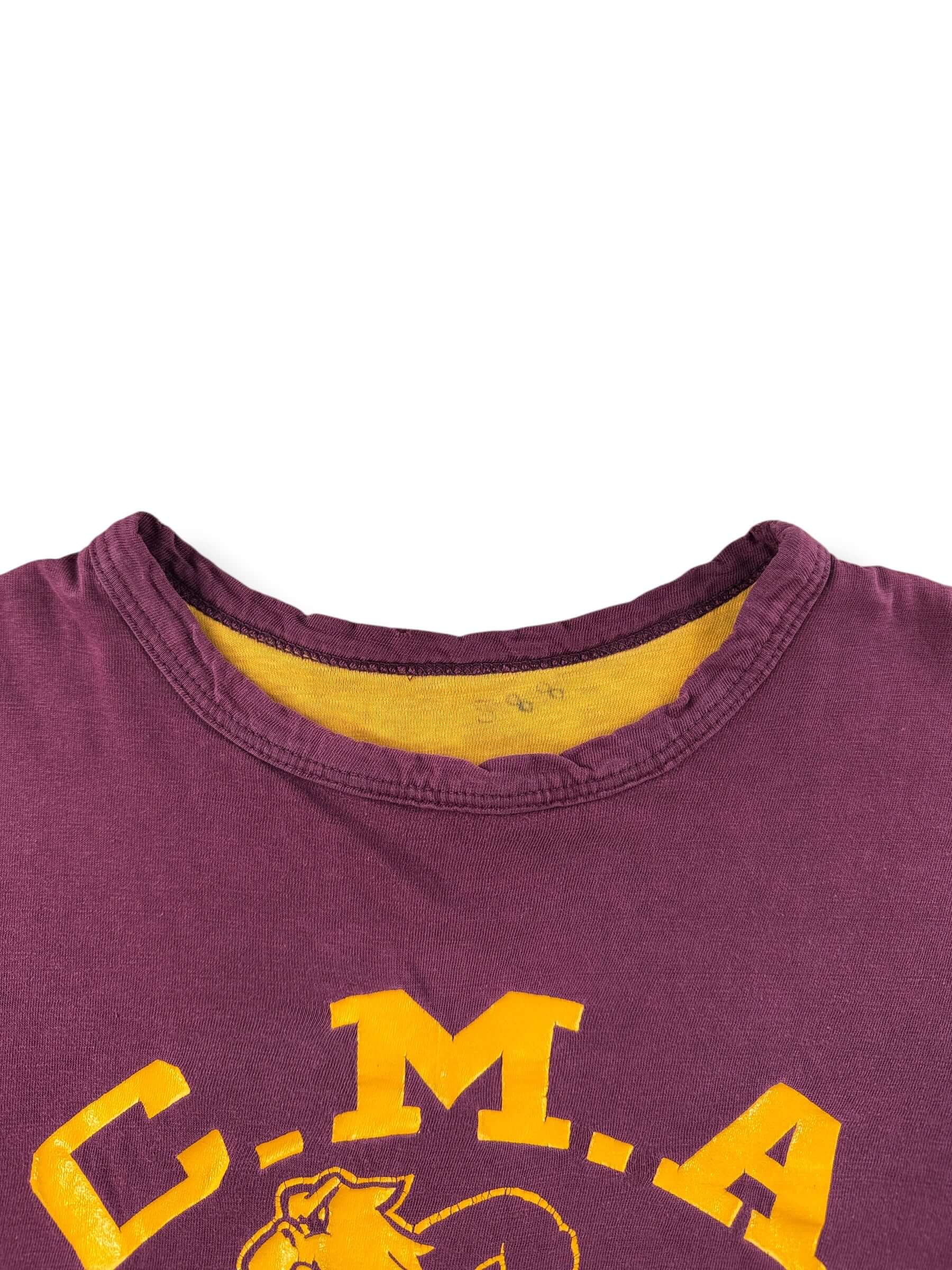 Collar on Vintage Champion Blue Bar CMA Reversible Tee SZ L