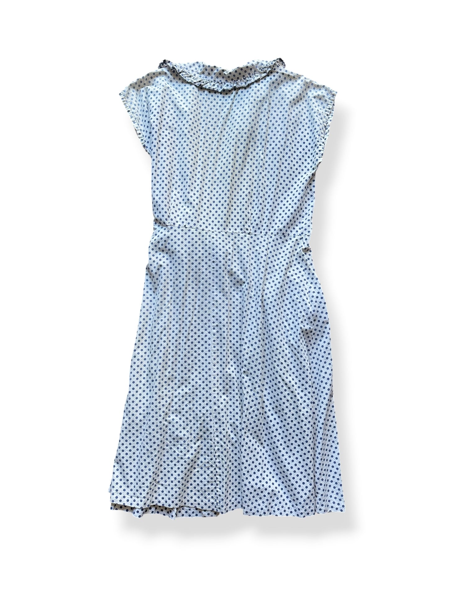 Back of Vintage Polka Dot Cotton House Dress SZ S/M