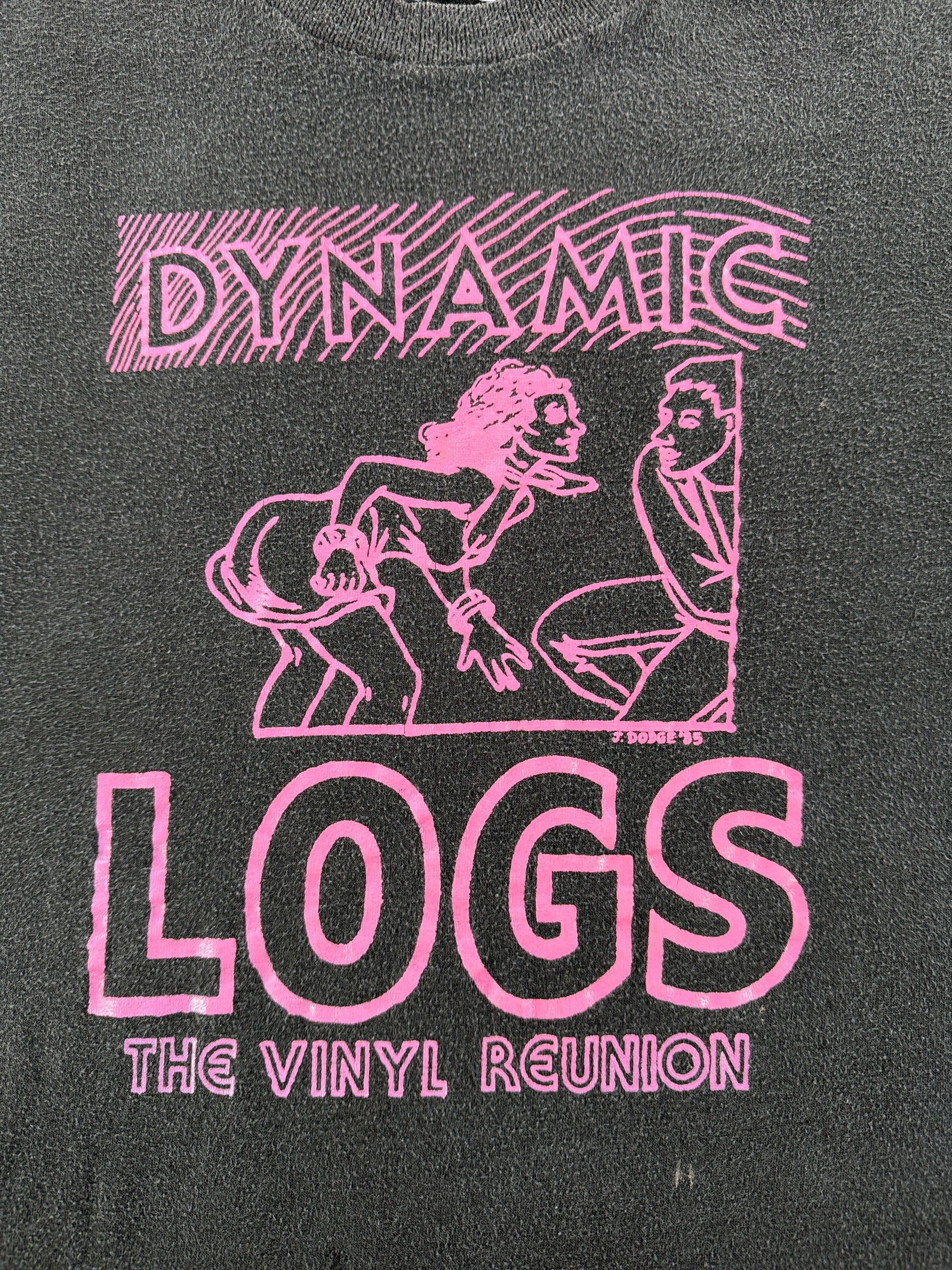 Graphic of Vintage Seattle Band Dynamic Logs Reunion Tee SZ XL (Fits M)