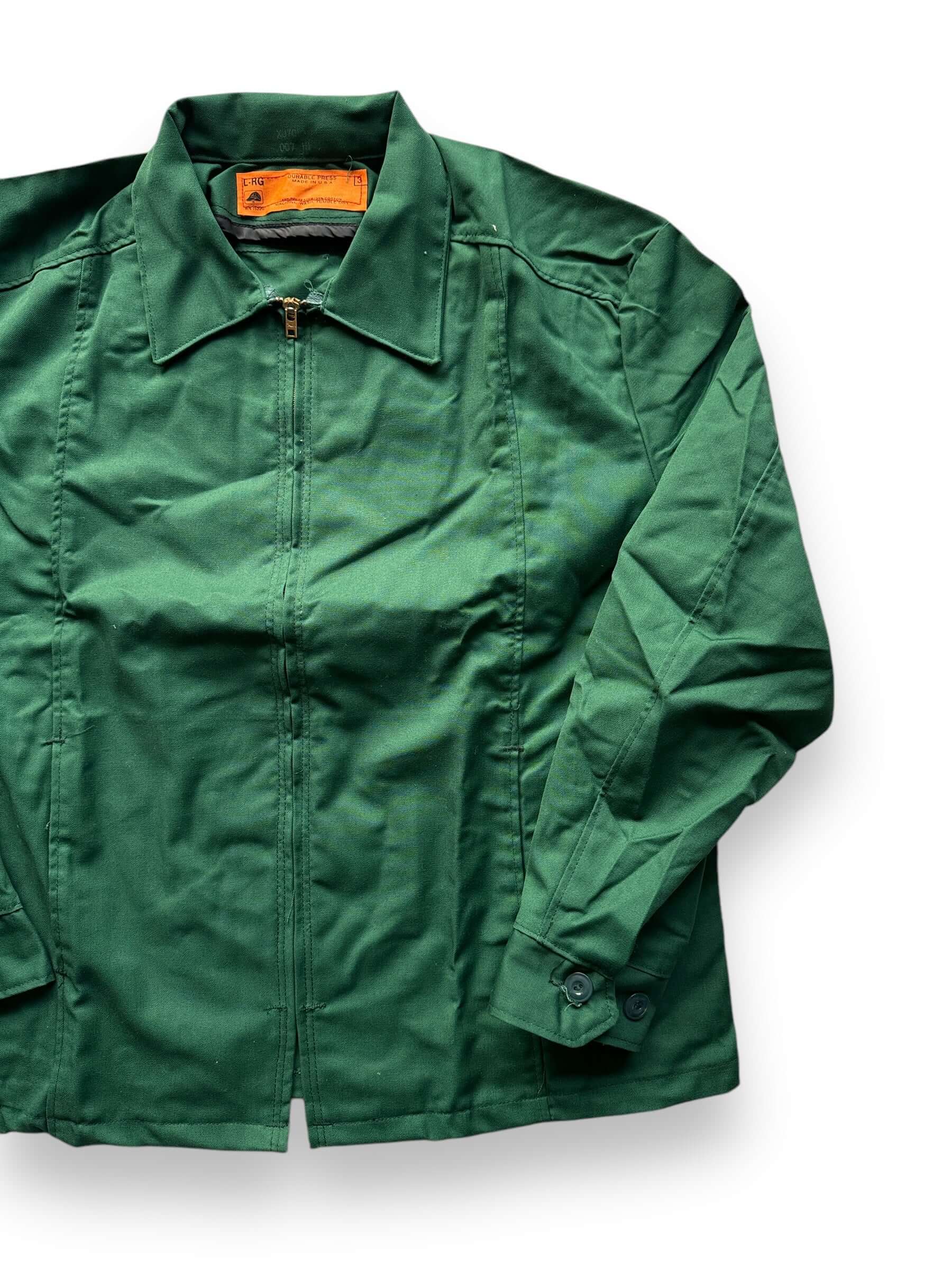 front left of Vintage NOS Red Kap Green Work Jacket SZ L