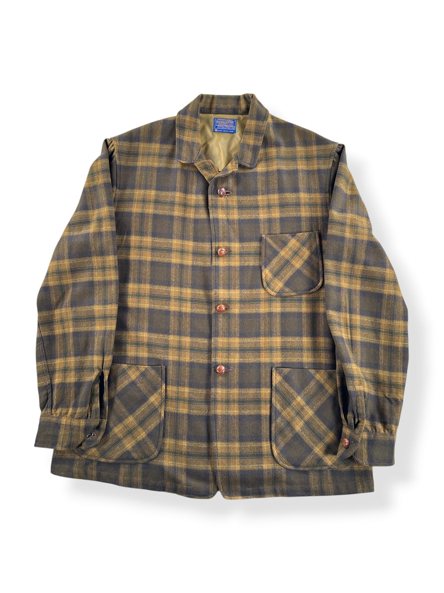Front of Vintage Pendelton Wool Chore Coat SZ XL