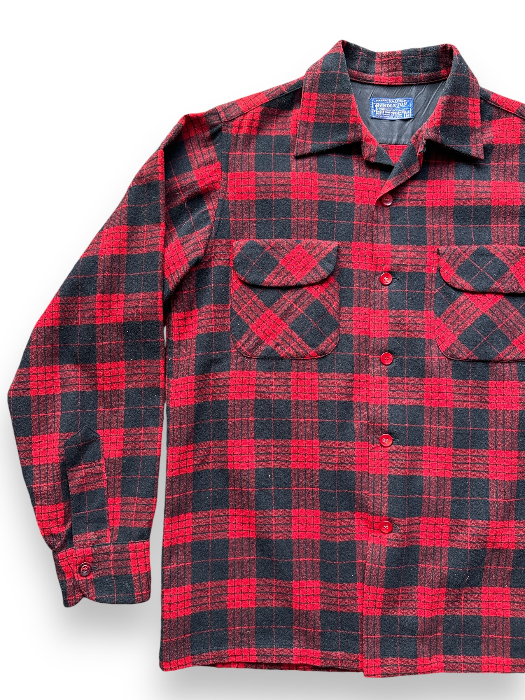 front right of Vintage 50s/60s Era Pendleton Board Shirt SZ M