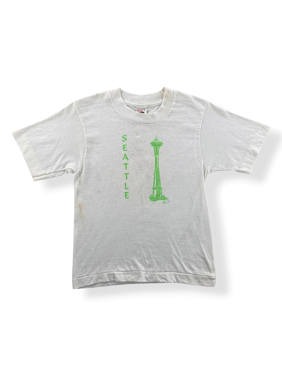 Front of Vintage Seattle Baby Tee SZ XS