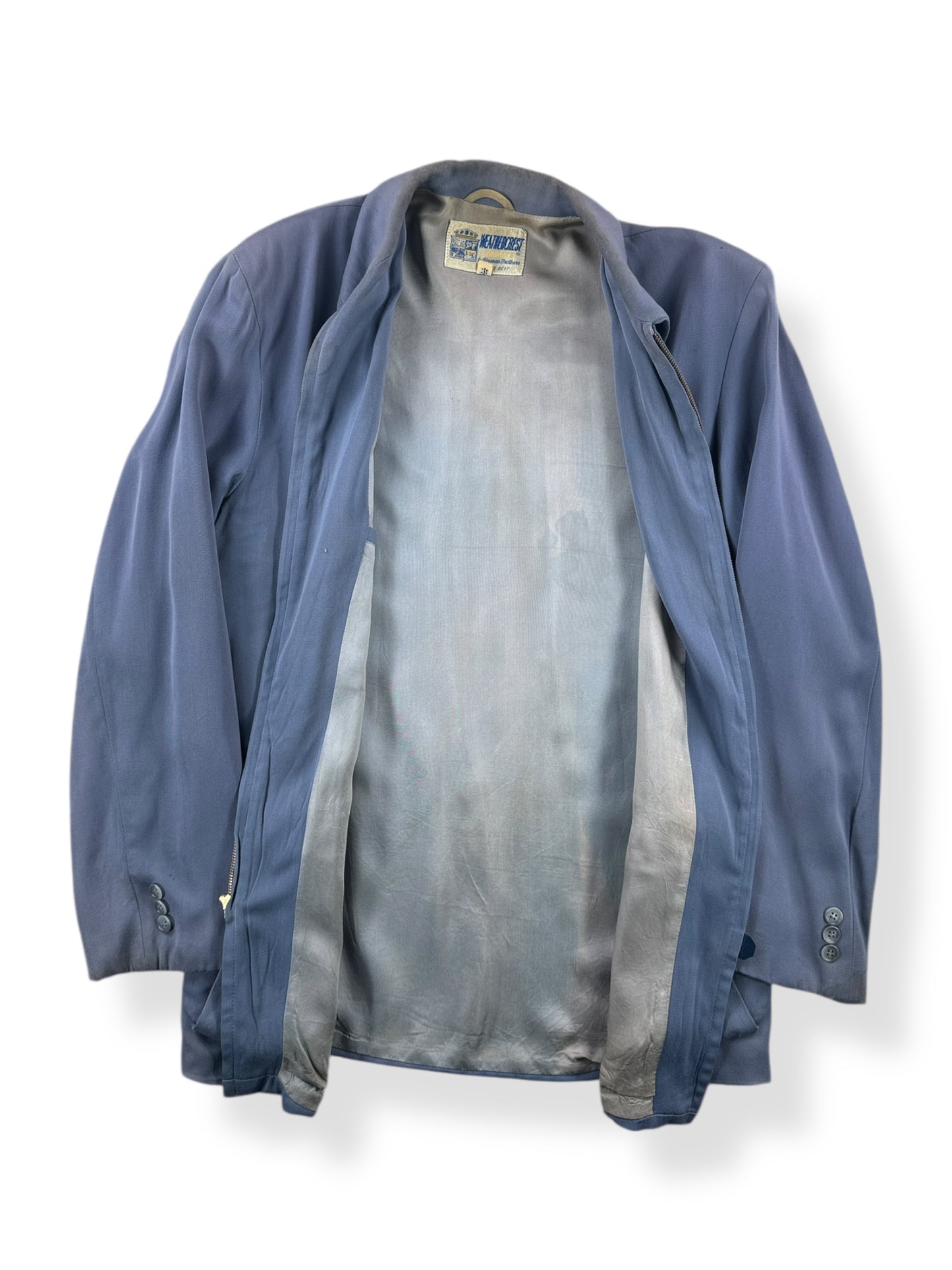 Inside of Vintage Weathercrest Gabardine Jacket SZ 38