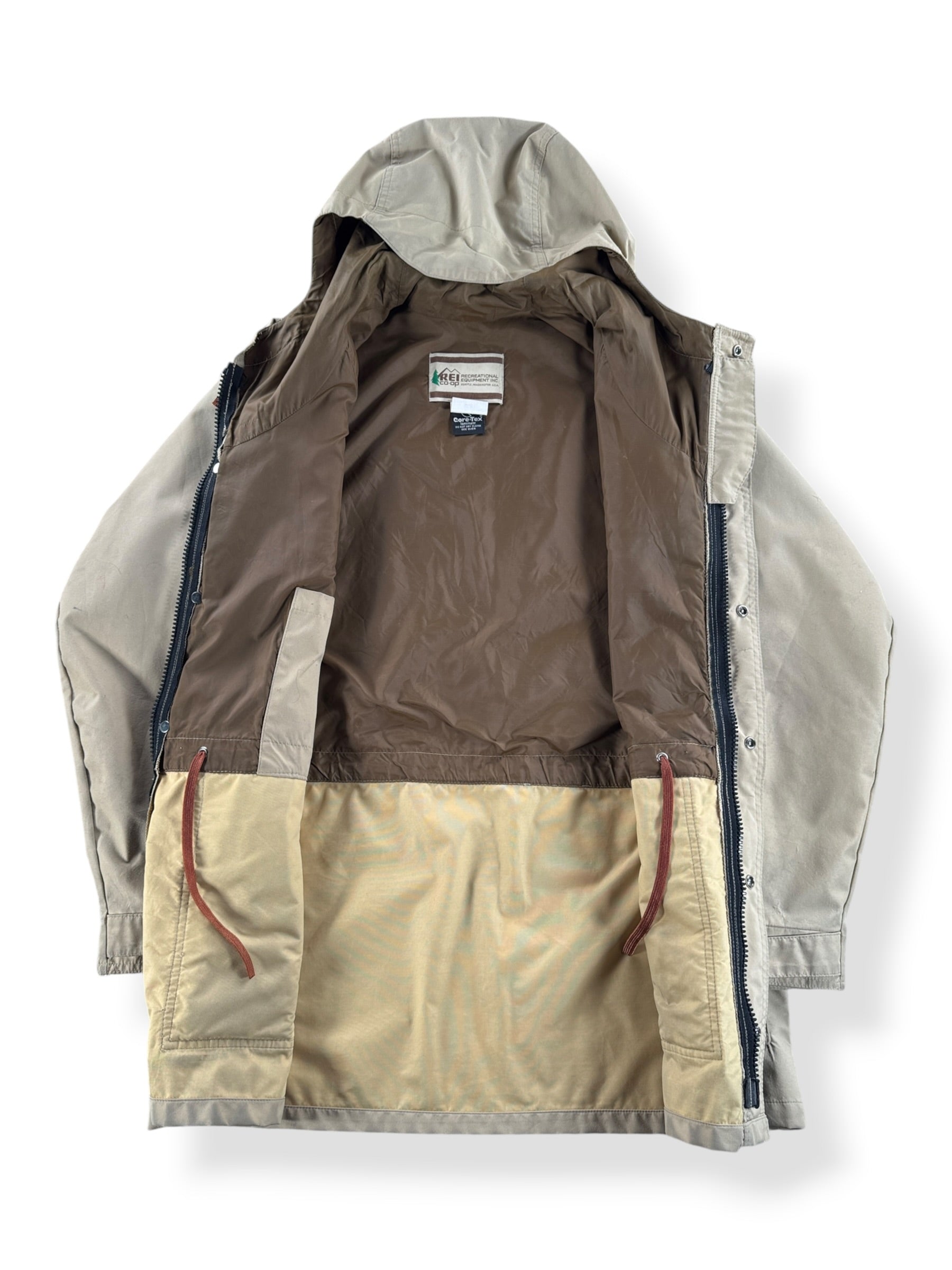 Inside of Vintage REI Goretex Parka SZ L