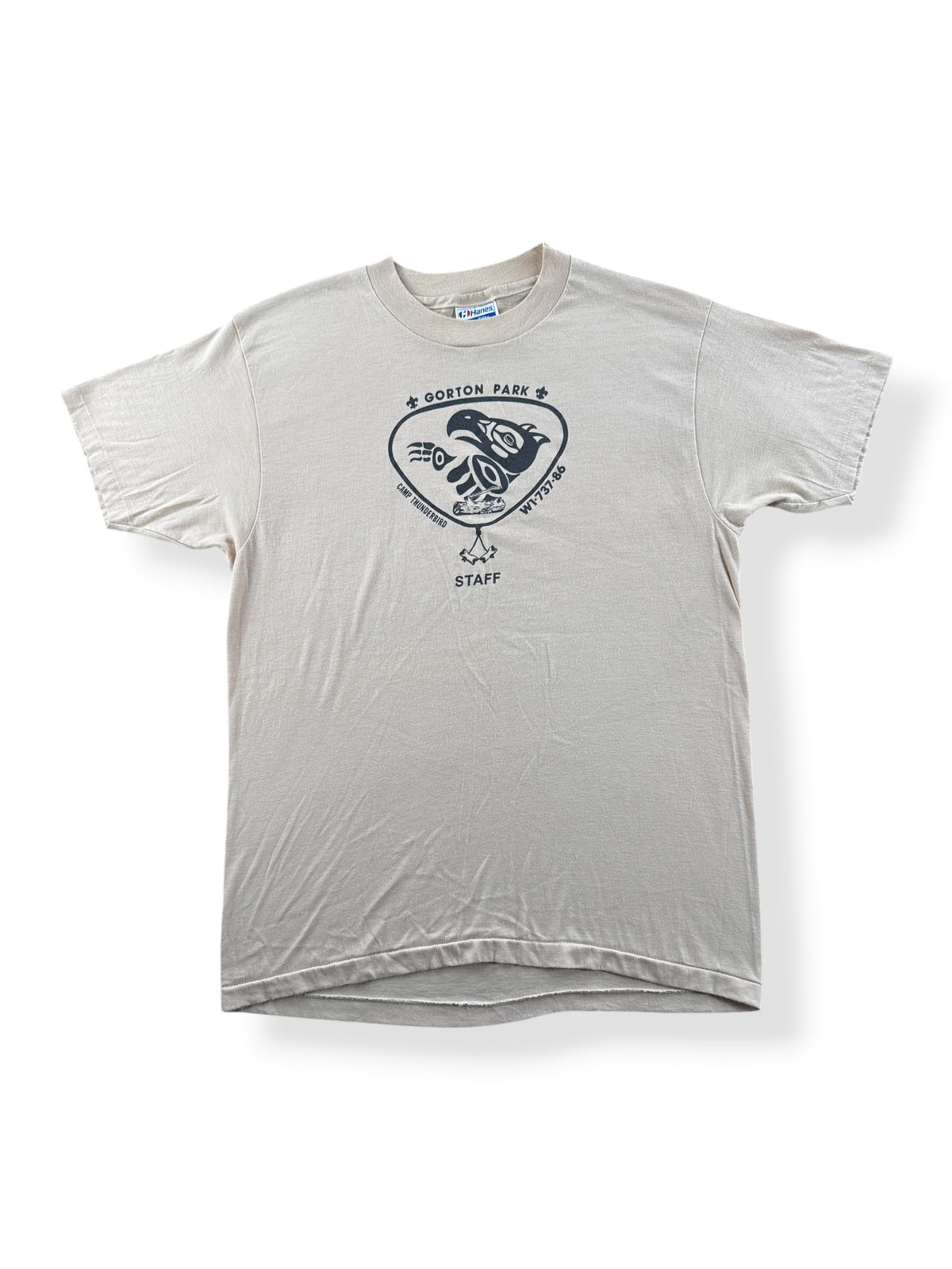 Front of Vintage Gorton Park Staff Tee SZ L (Fits M)