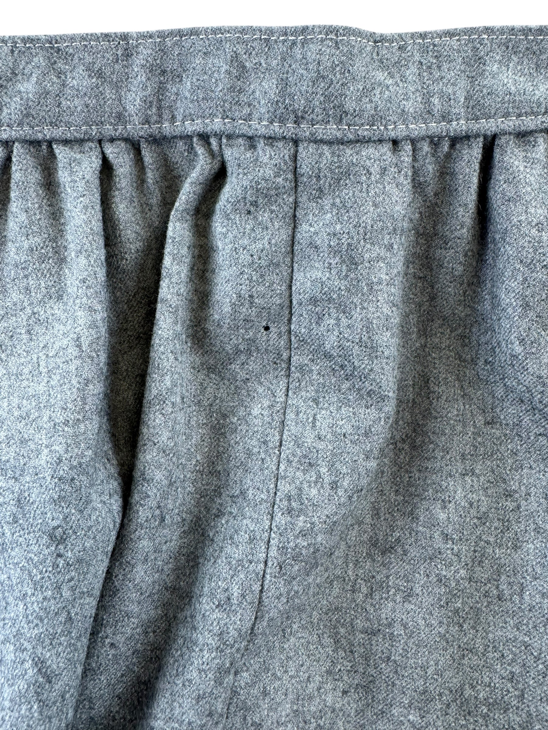 Small moth hole 1960s Wool Grey Skirt M