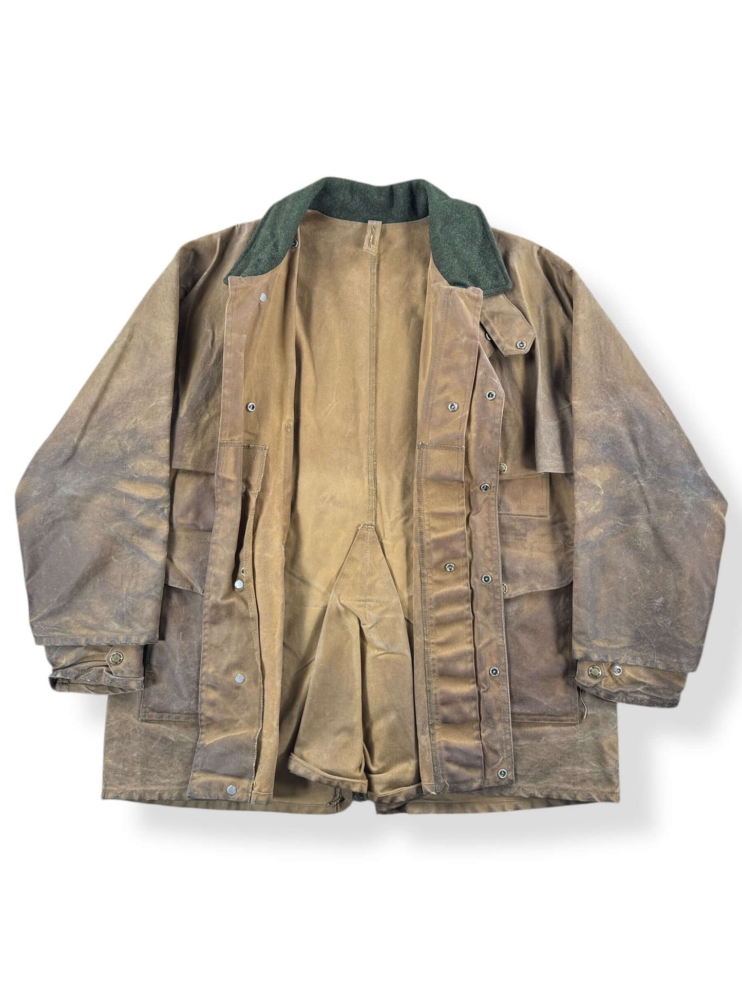 Inside of Vintage Filson Tin Cloth Packer Coat SZ 40 AS IS