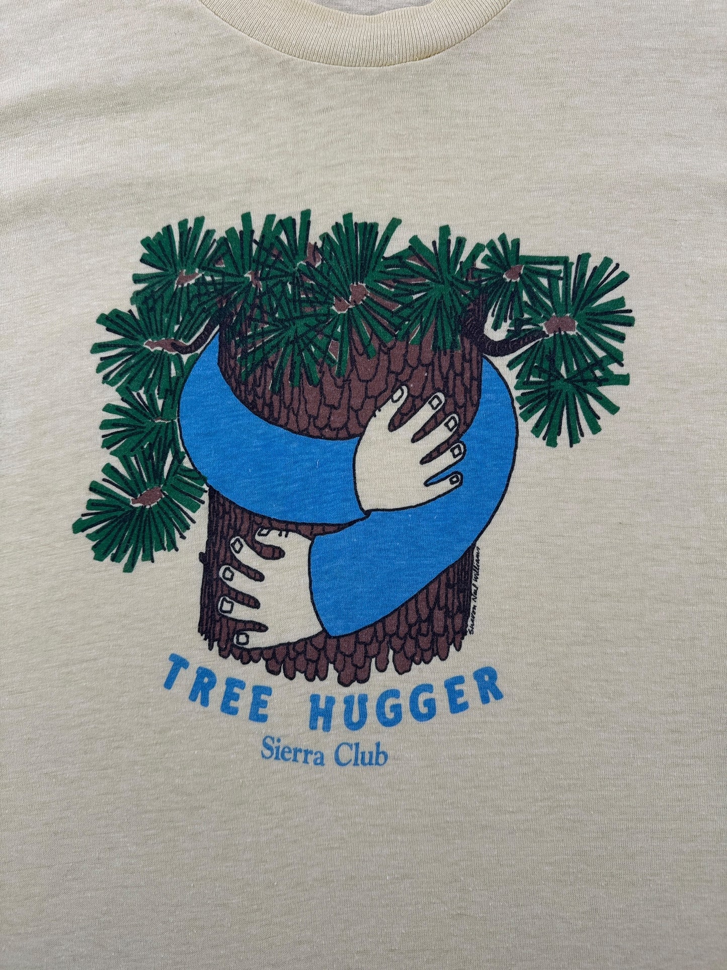 Graphic of Vintage Sierra Club Tree Hugger Tee SZ S