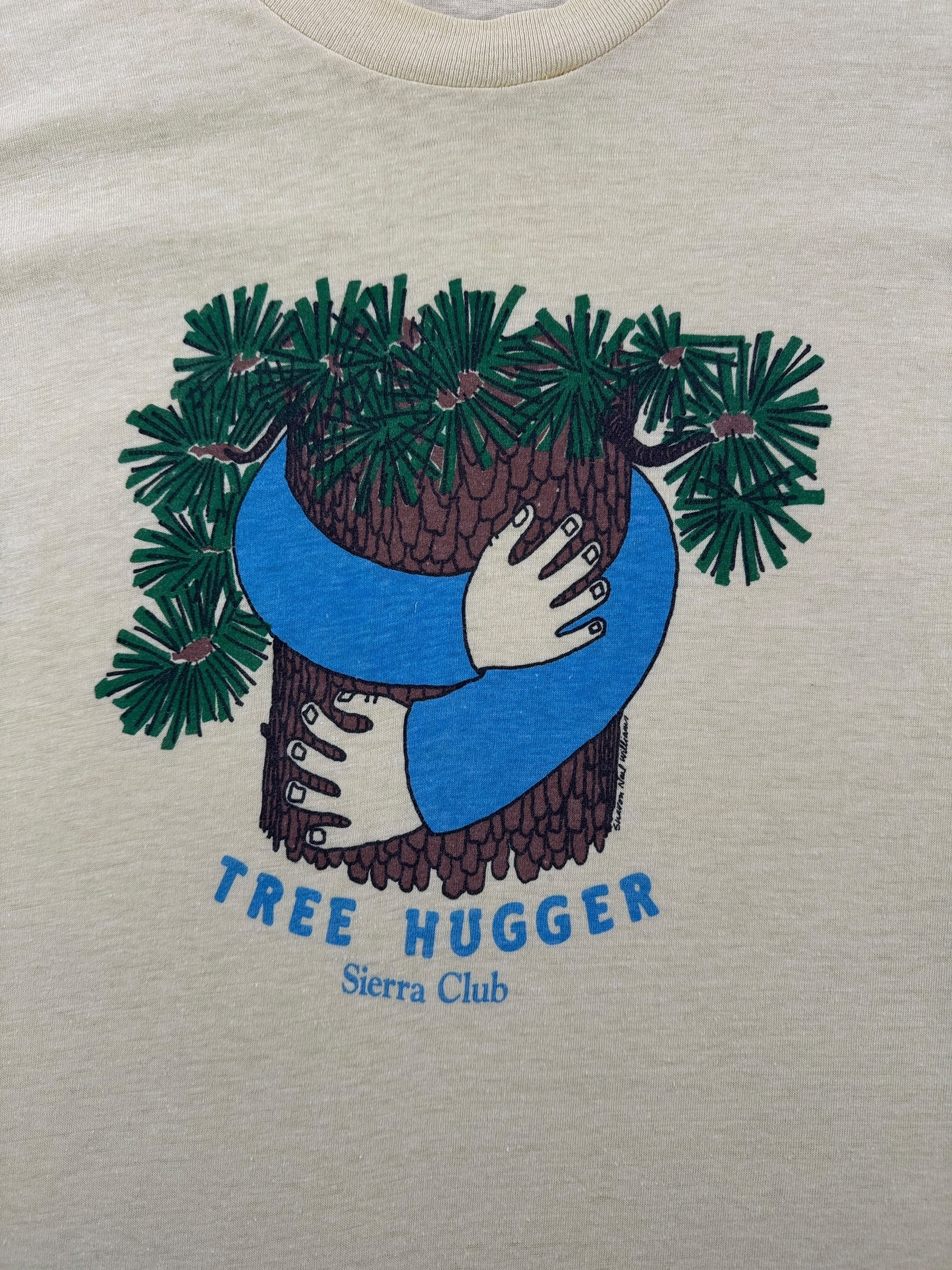 Graphic of Vintage Sierra Club Tree Hugger Tee SZ S