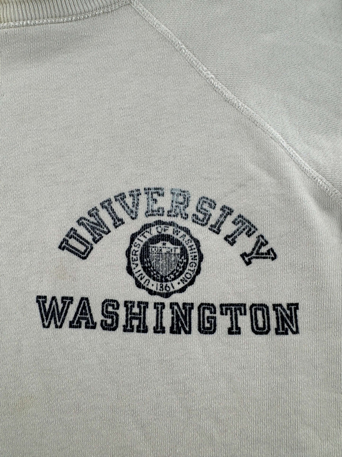 Graphic of Vintage UW Champion Running Man Crewneck SZ XL (Fits L)