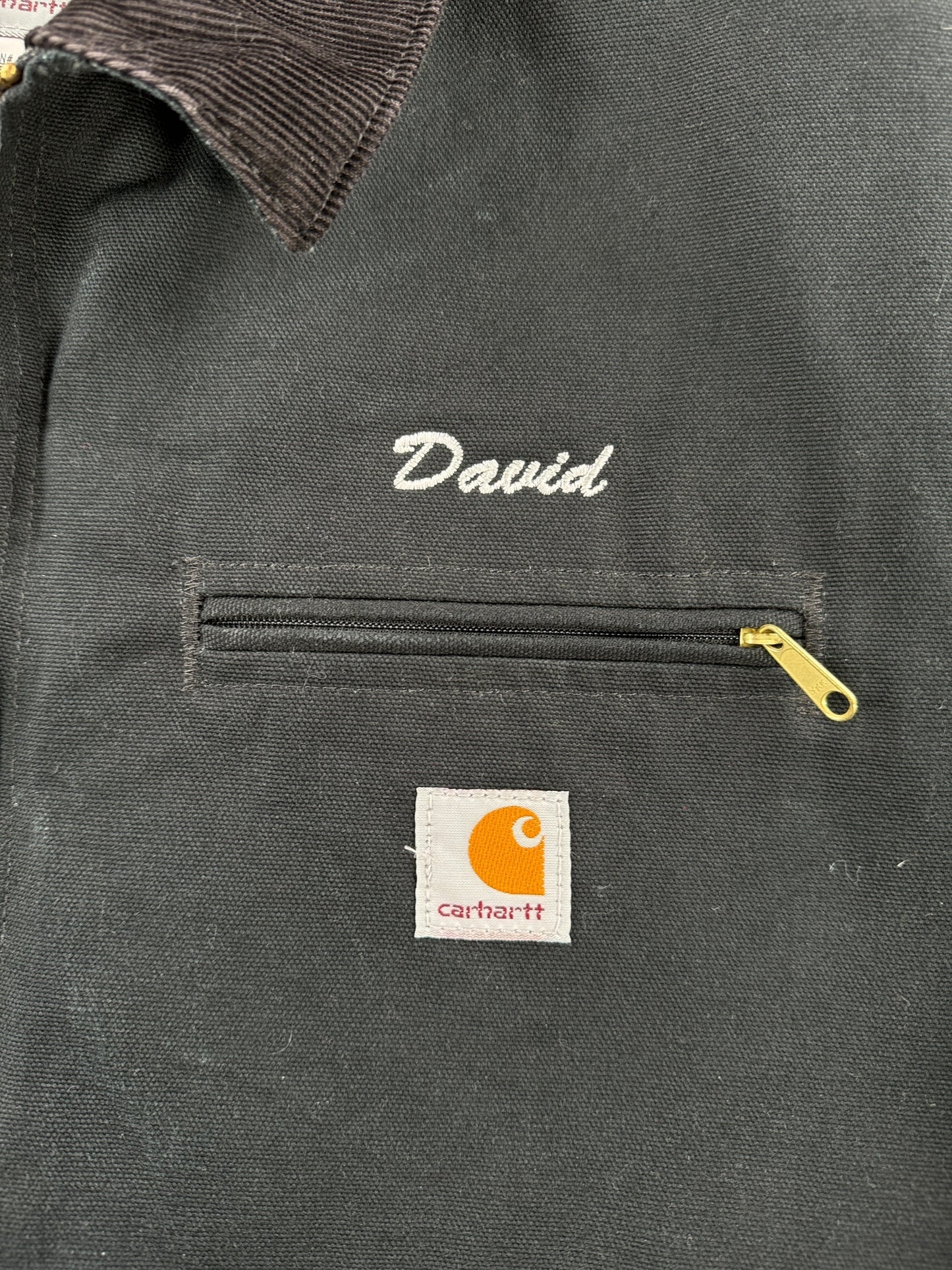 Name on Carhartt 76 Performance Lubricants Detroit Jacket SZ 50