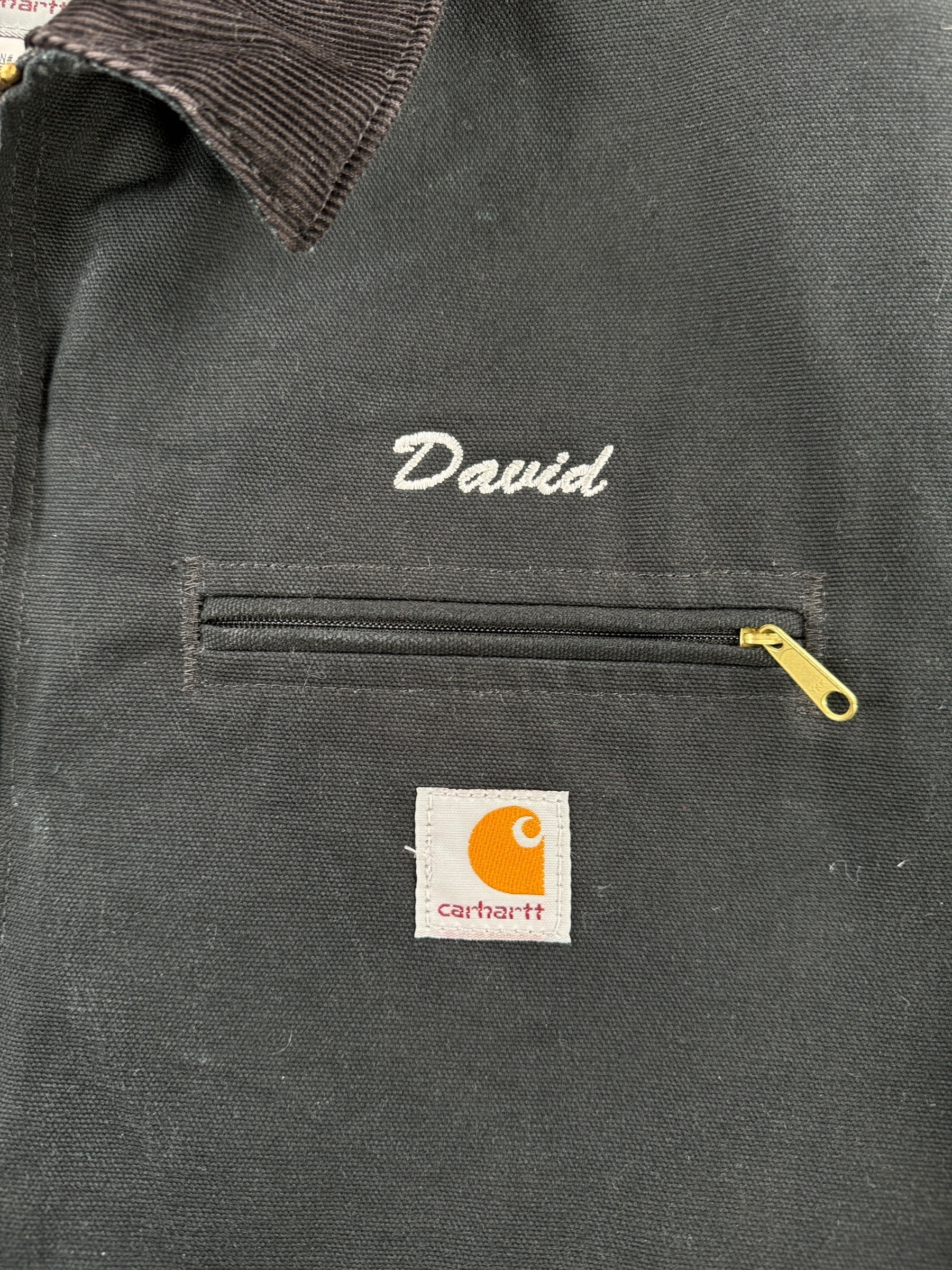Name on Carhartt 76 Performance Lubricants Detroit Jacket SZ 50