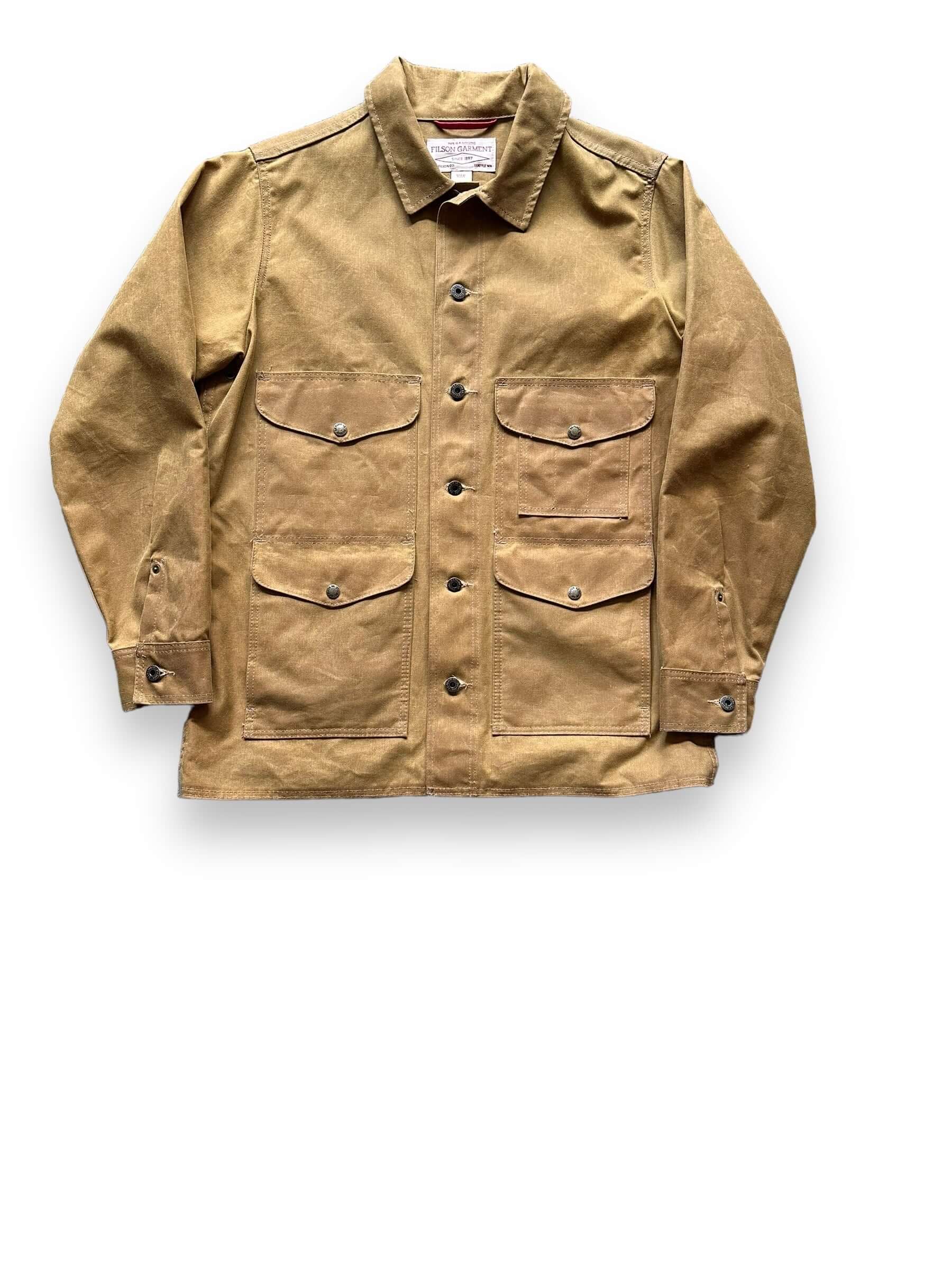 Front View of Filson Tin Cloth Cruiser Jacket SZ L | Filson Workwear Seattle