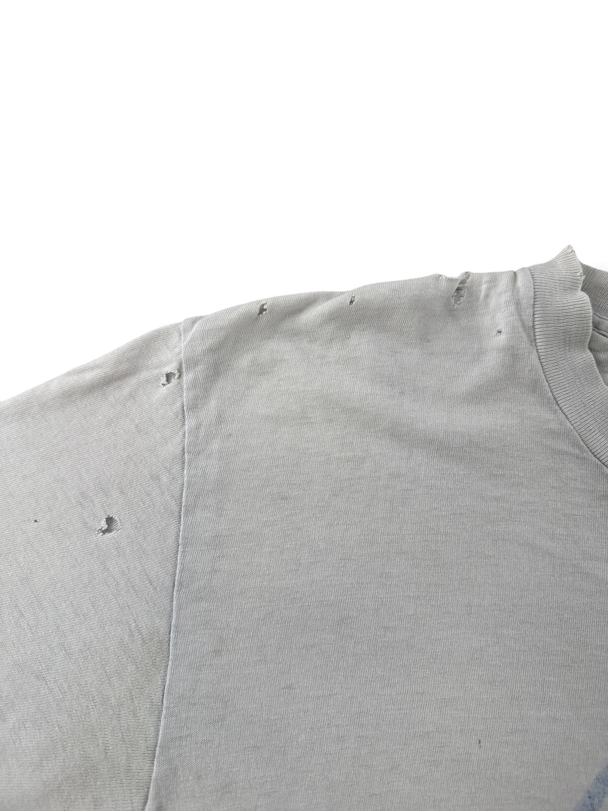 Holes on Vintage Thrashed Lowell's Pike Place Tee SZ L (Fits M)