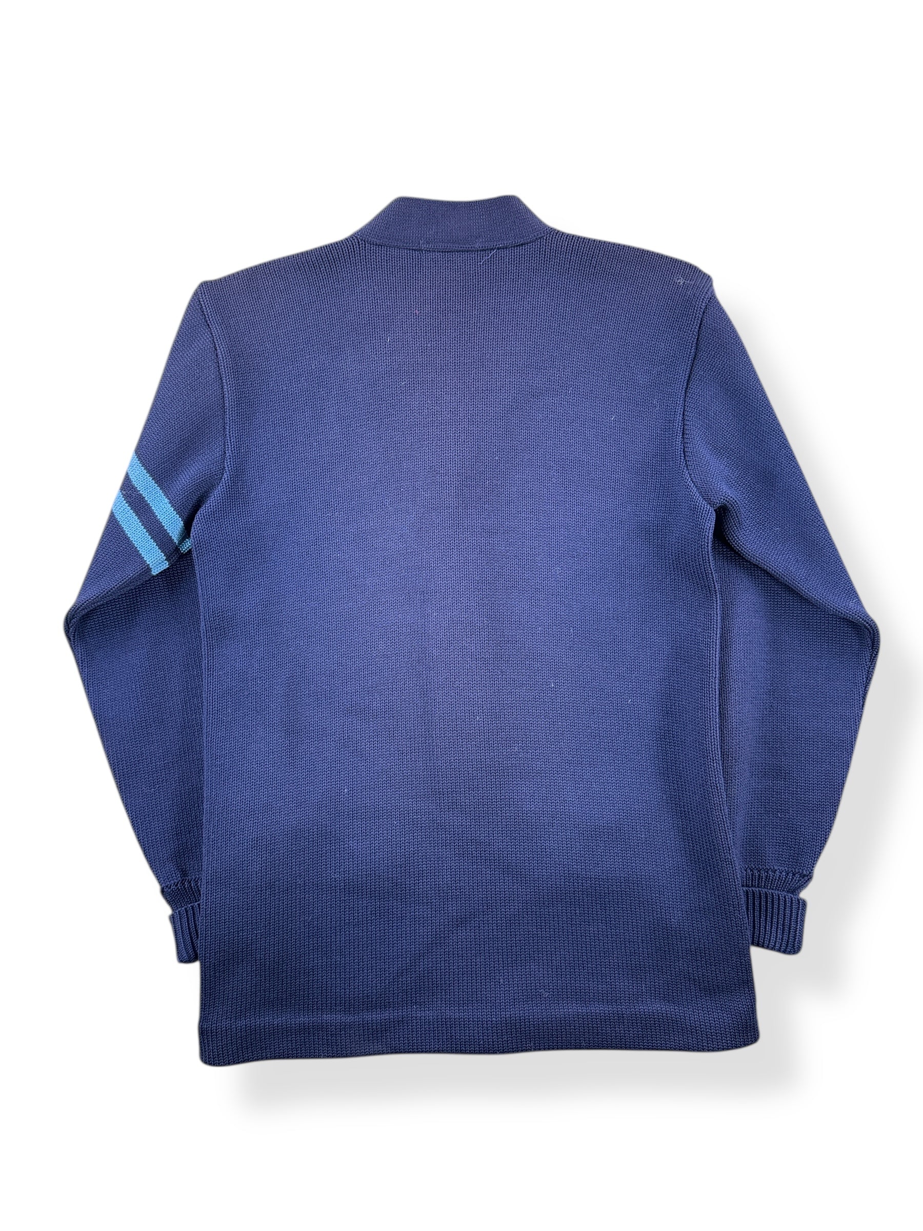 Back of Vintage Albion Knitting Mills Varsity Sweater SZ S