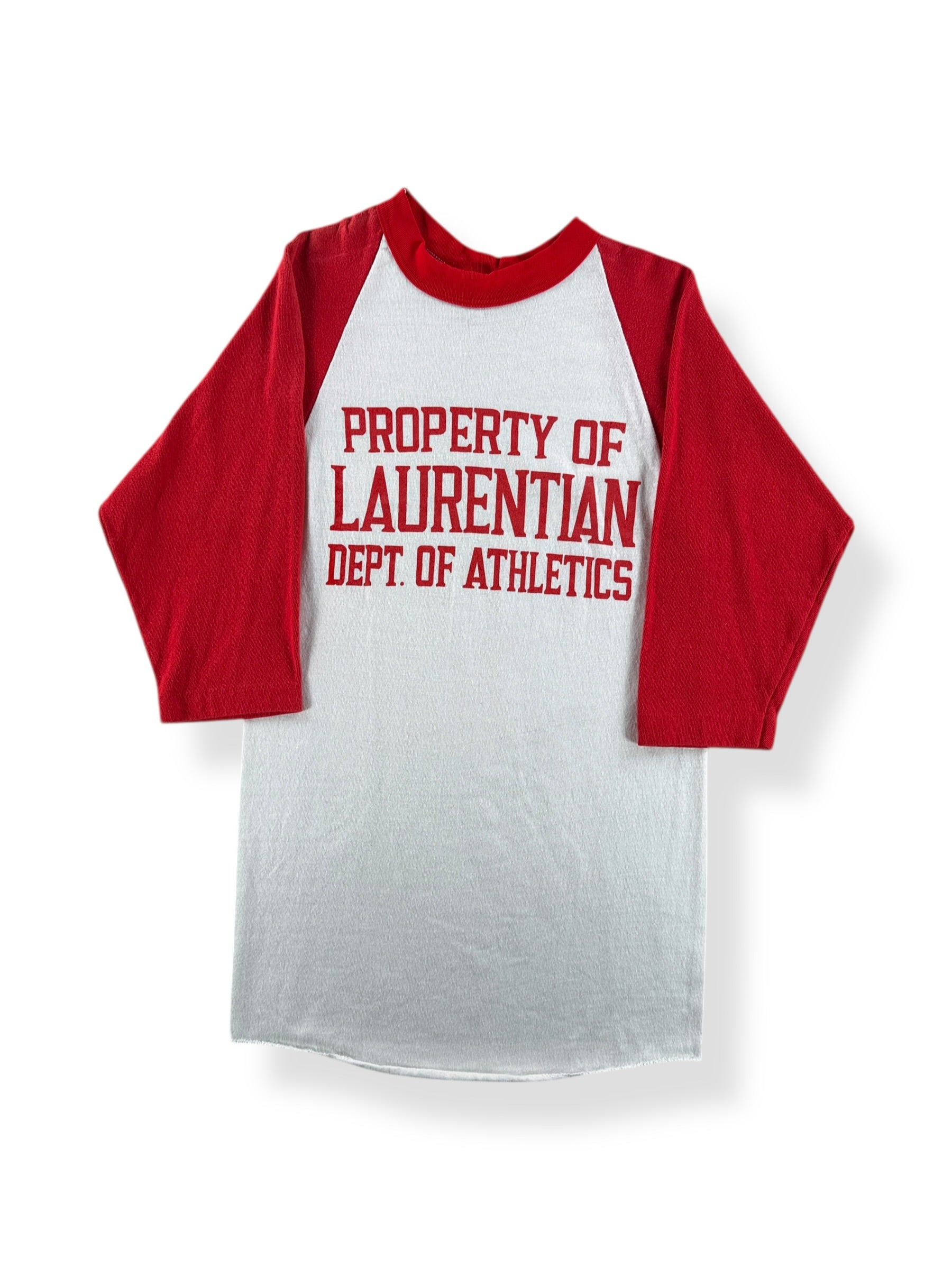 Front of Vintage Laurentian Raglan Tee SZ S (Fits XXS)