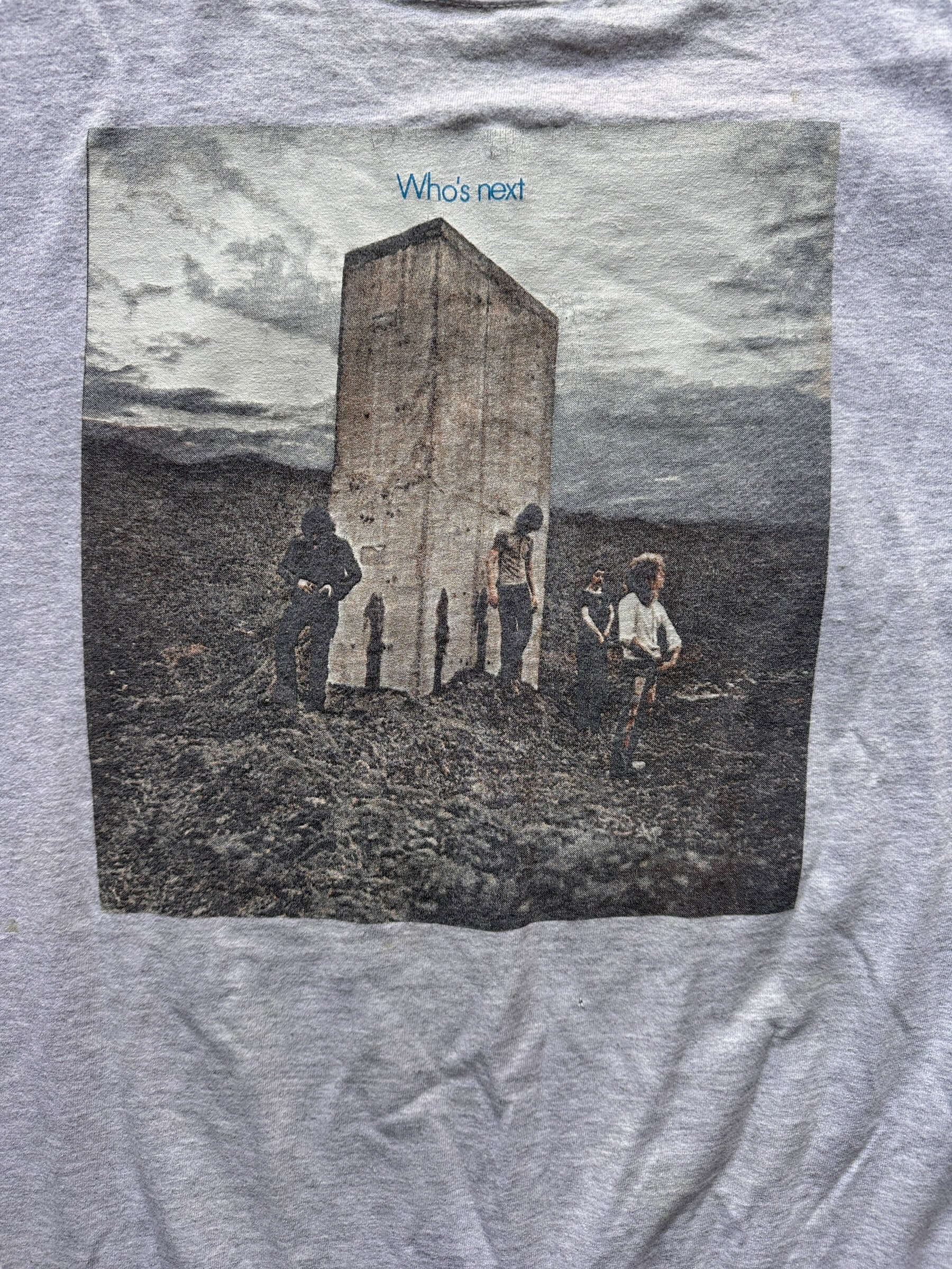 Close Up of Graphic on front of Vintage The Who Who's Next Tee SZ XL