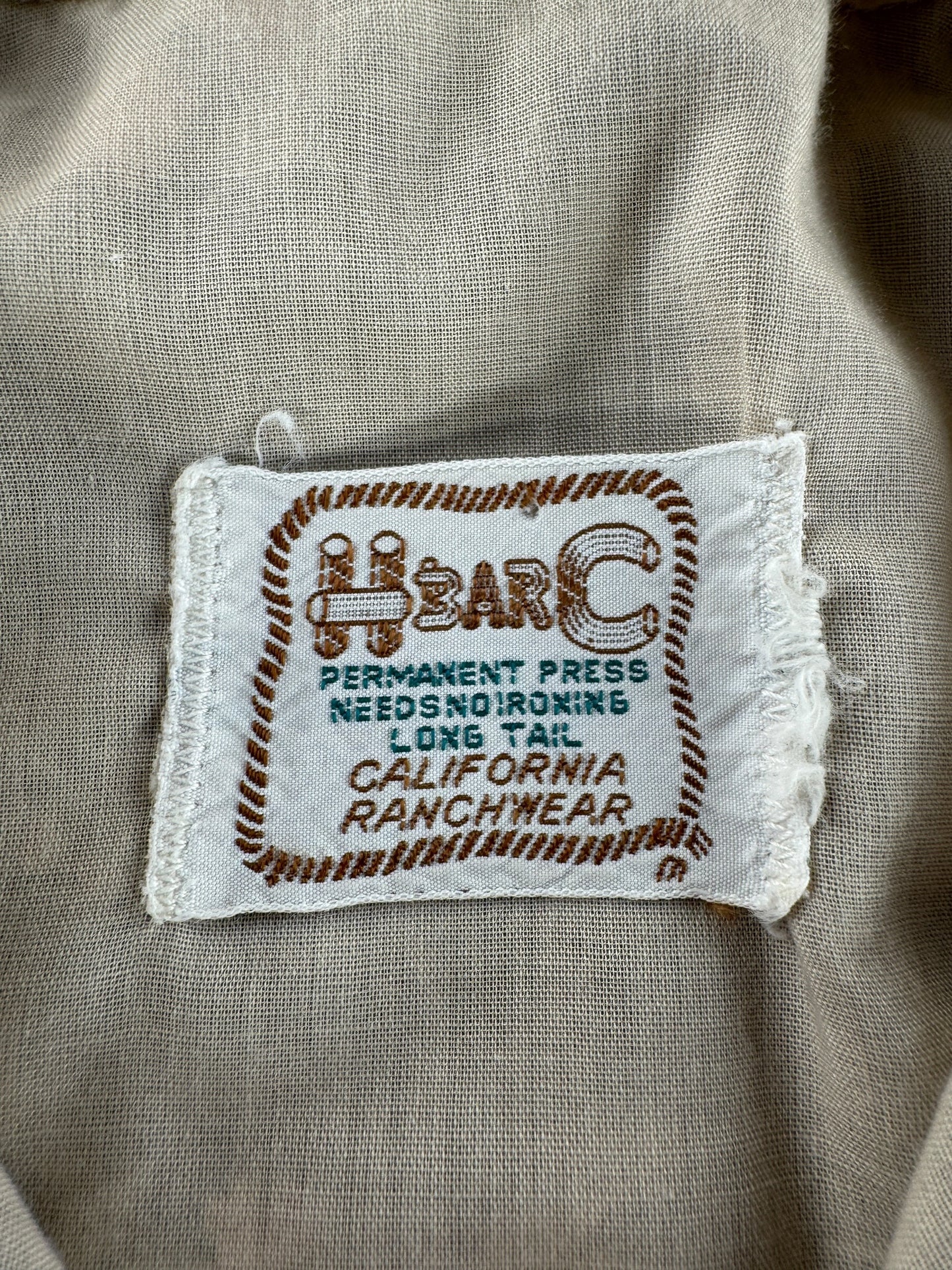 Graphic of Vintage H Bar C Western Pearl Snap SZ M