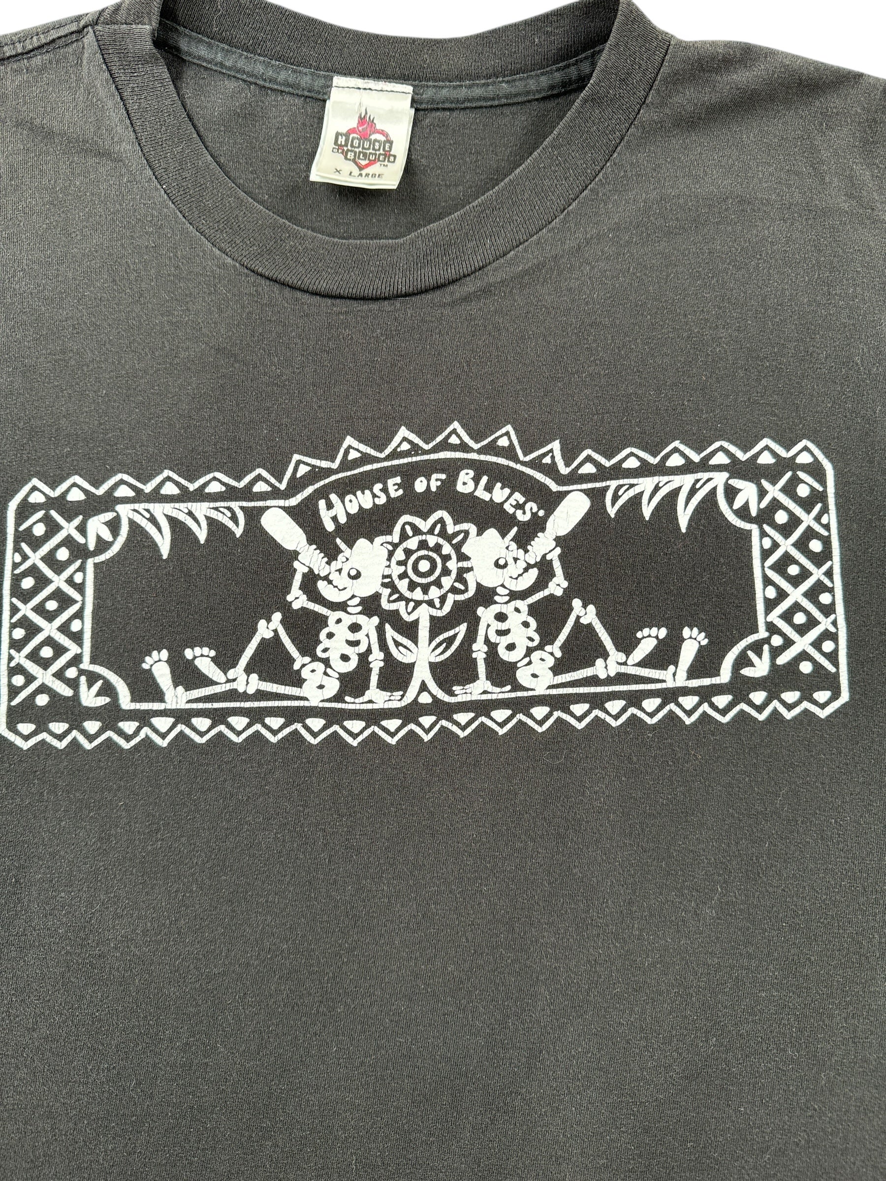 Graphic of Vintage House of Blues Long Sleeve Tee SZ XL