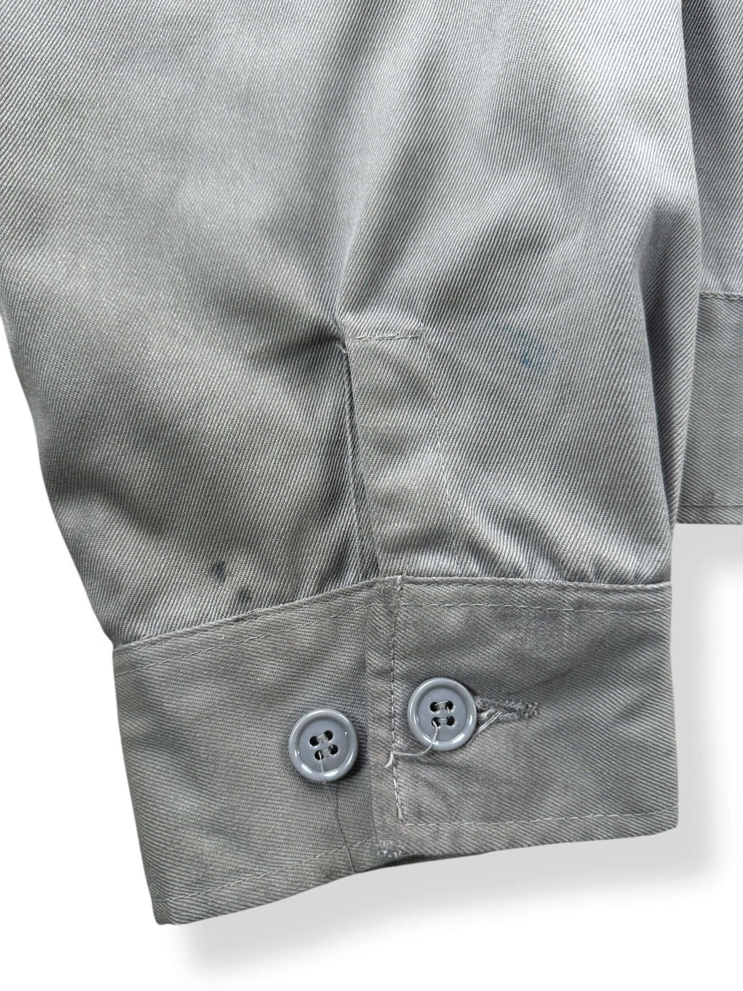 Cuff on Vintage Lee Chetopa Twill Gas Station Jacket SZ 44