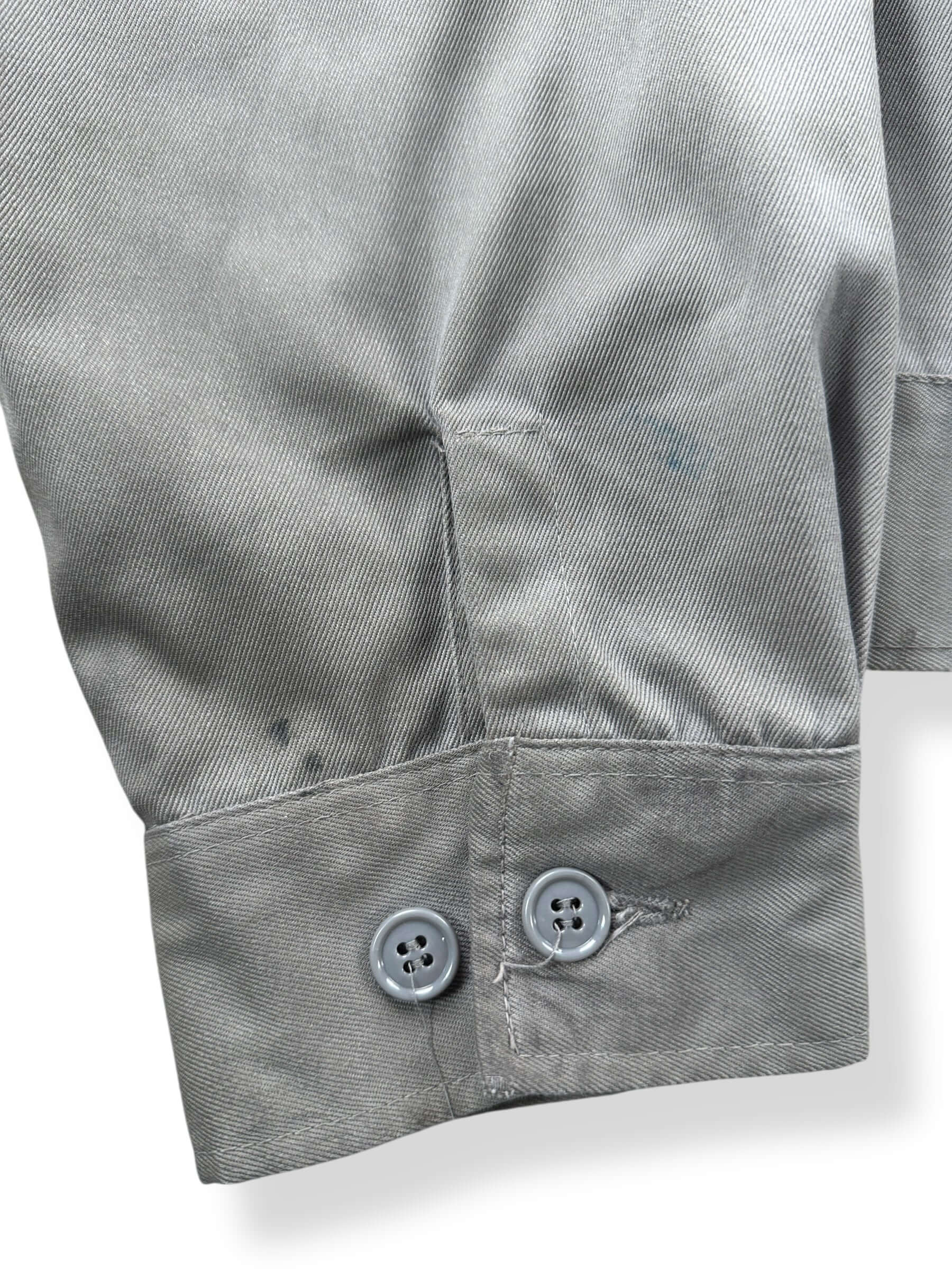 Cuff on Vintage Lee Chetopa Twill Gas Station Jacket SZ 44