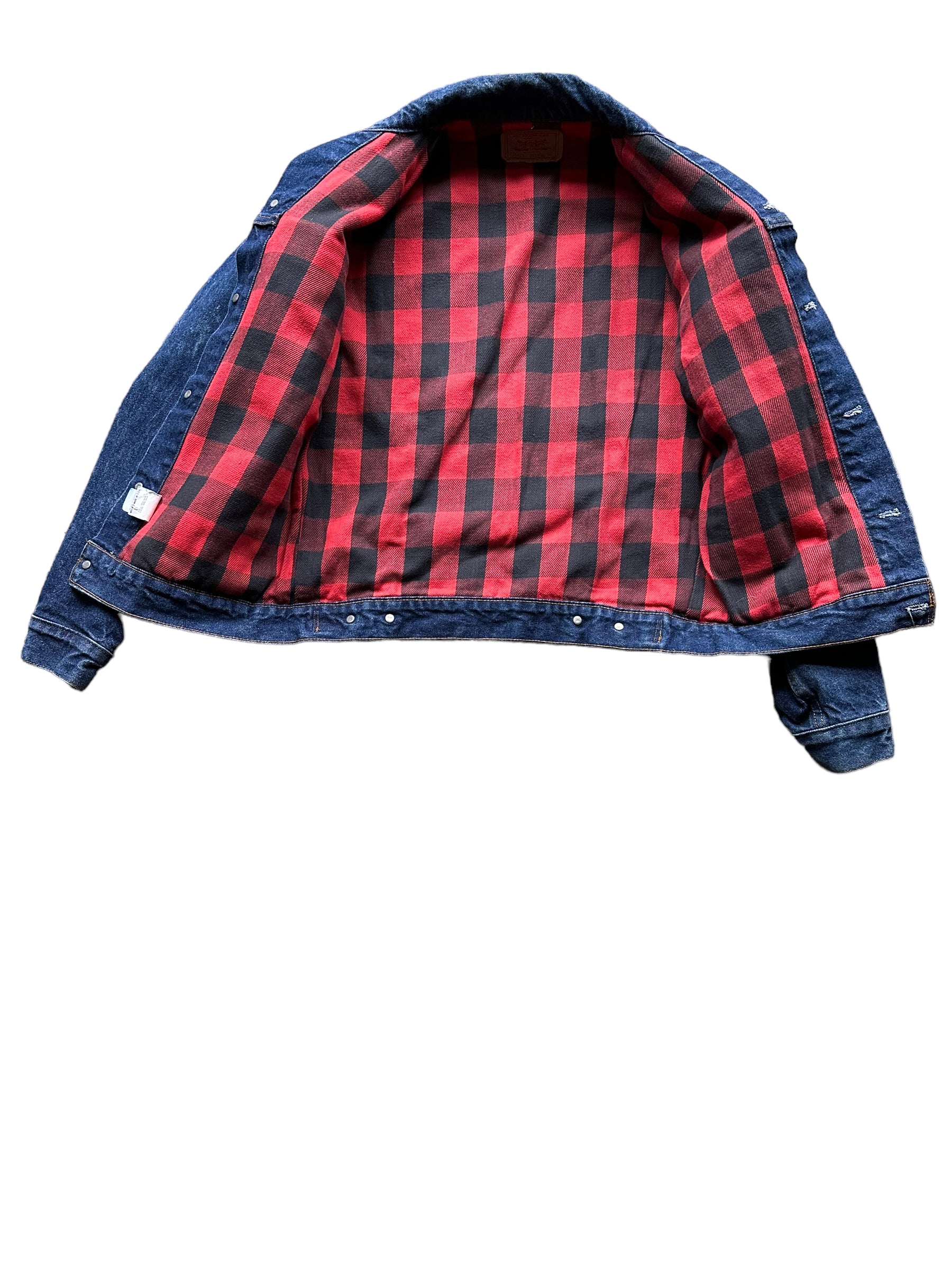 Levi jean jacket flannel lined online