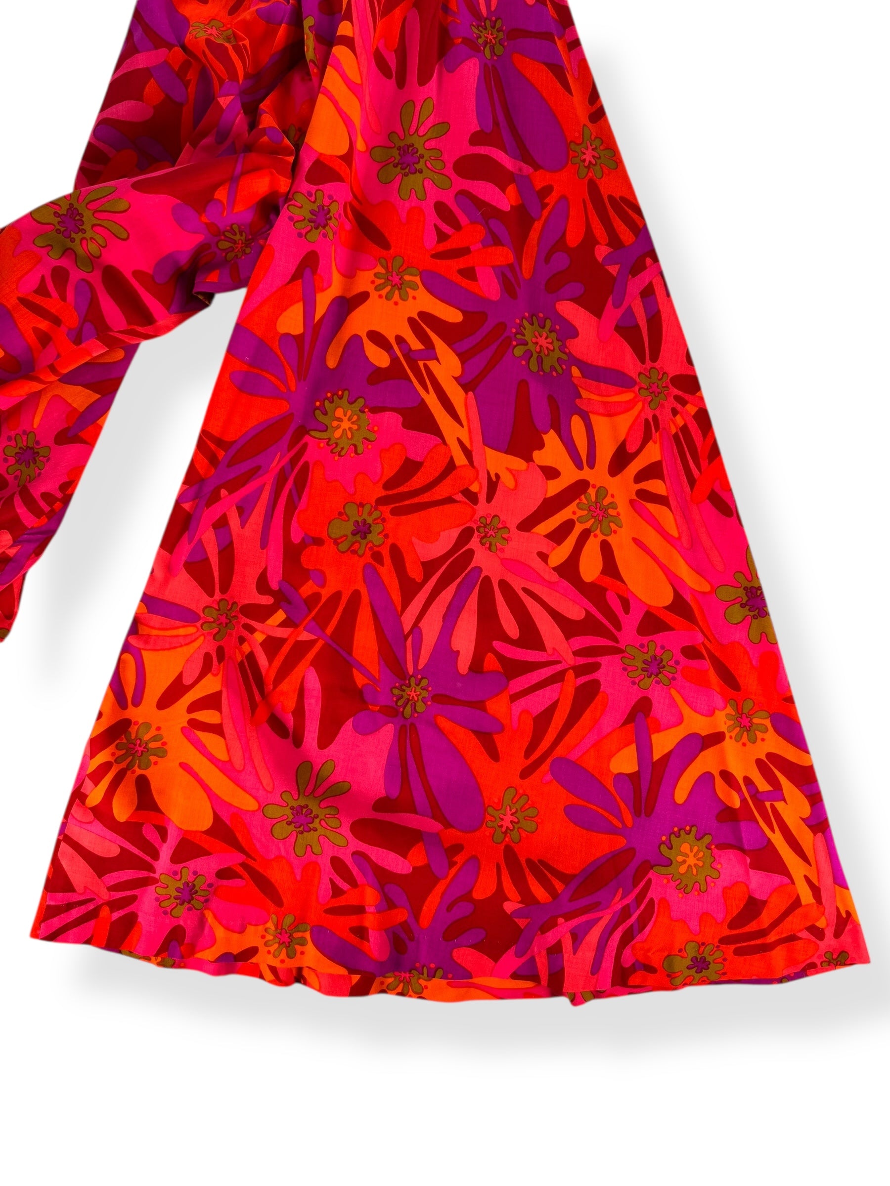 Pant width 1960s Waltah Clark's Aloha Palazzo Pantsuit S