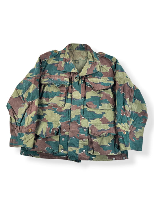 Front of Vintage Belgian Jigsaw Pattern Jacket SZ XL