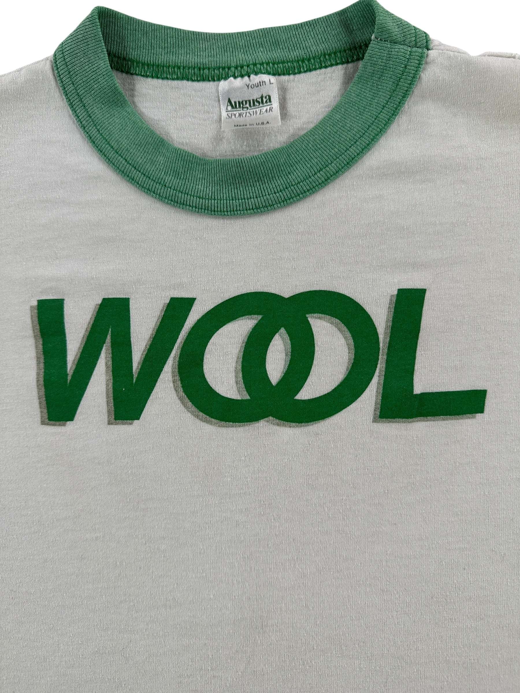 Front Graphic of Vintage Wool Ringer Tee SZ S