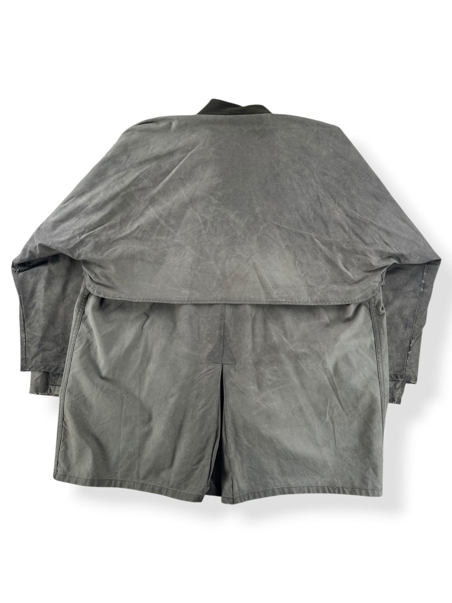 Back of Filson Shelter Cloth Waxed Cotton Packer Jacket SZ XL