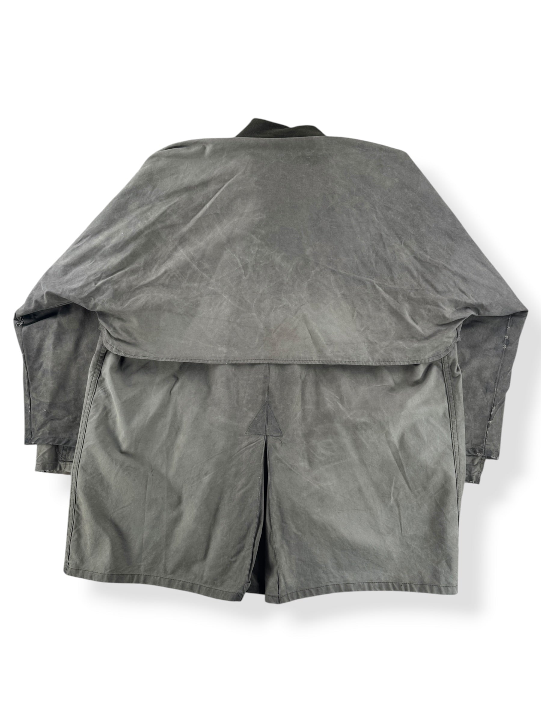 Back of Filson Shelter Cloth Waxed Cotton Packer Jacket SZ XL