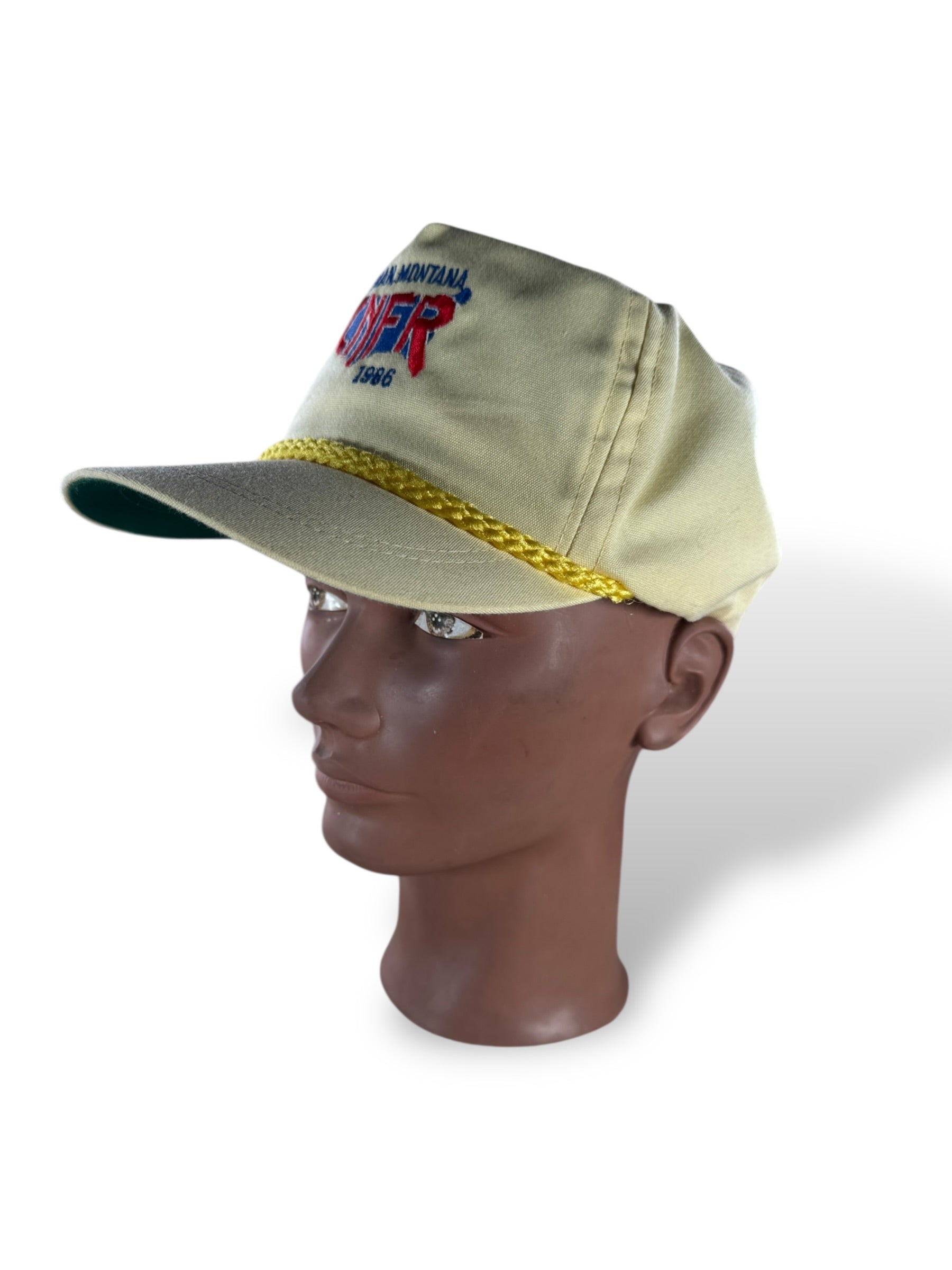 3/4 Shot of Vintage Bozeman Montana CNFR Trucker Hat SZ OSFA