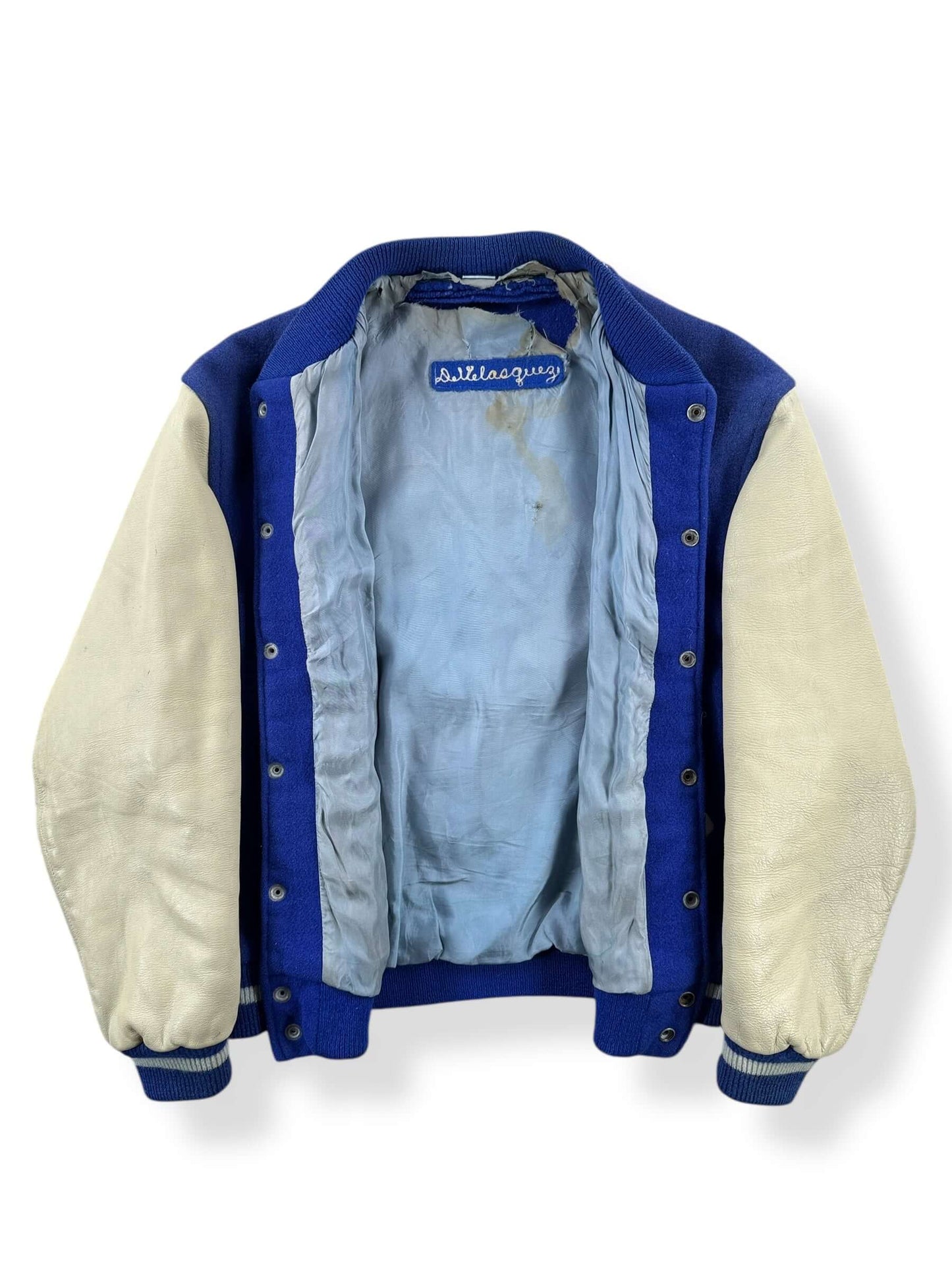 Inside of Vintage Indian Nation Varsity Jacket SZ M AS IS