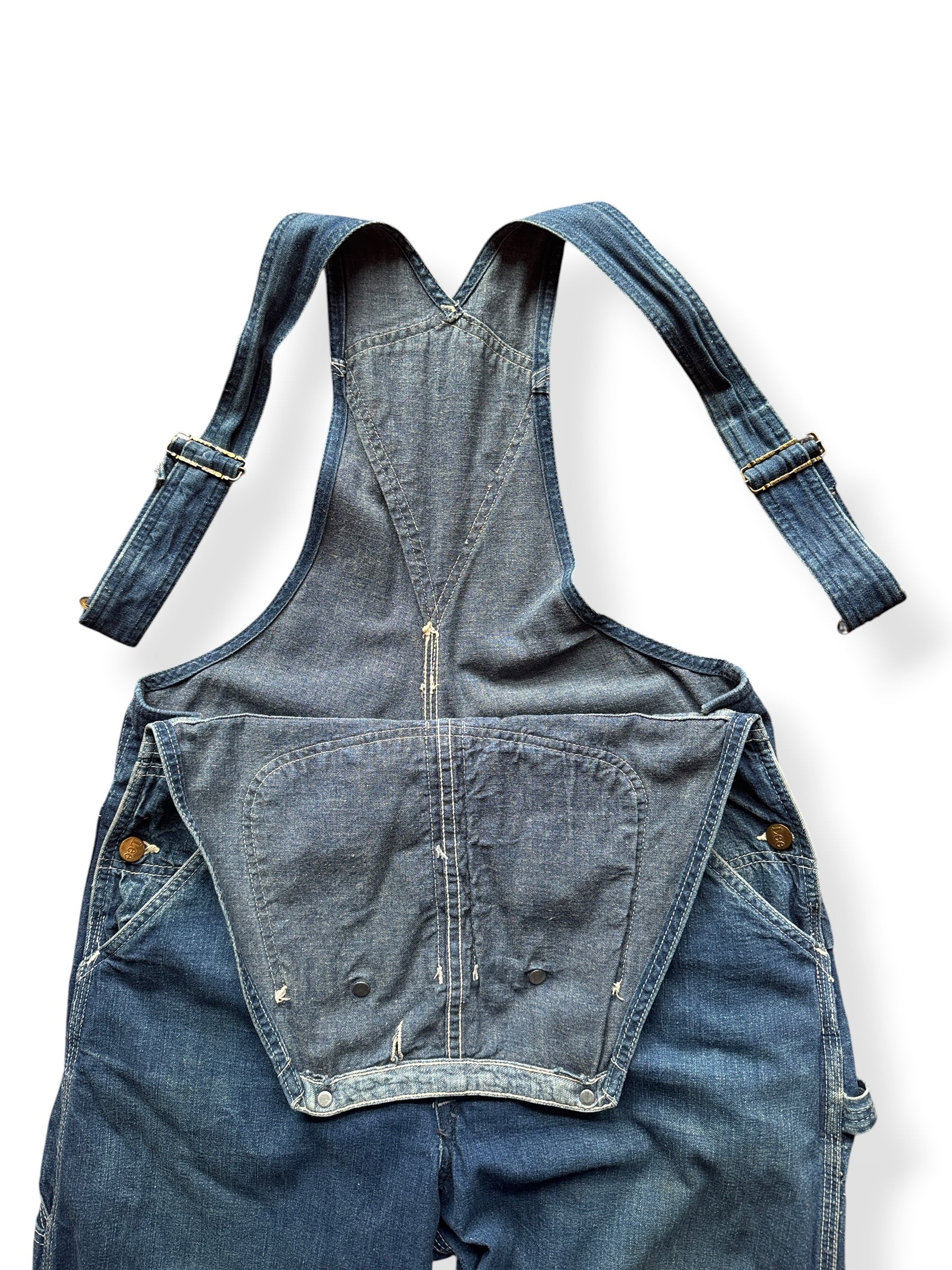 Inside of Vintage Lee Overalls W33