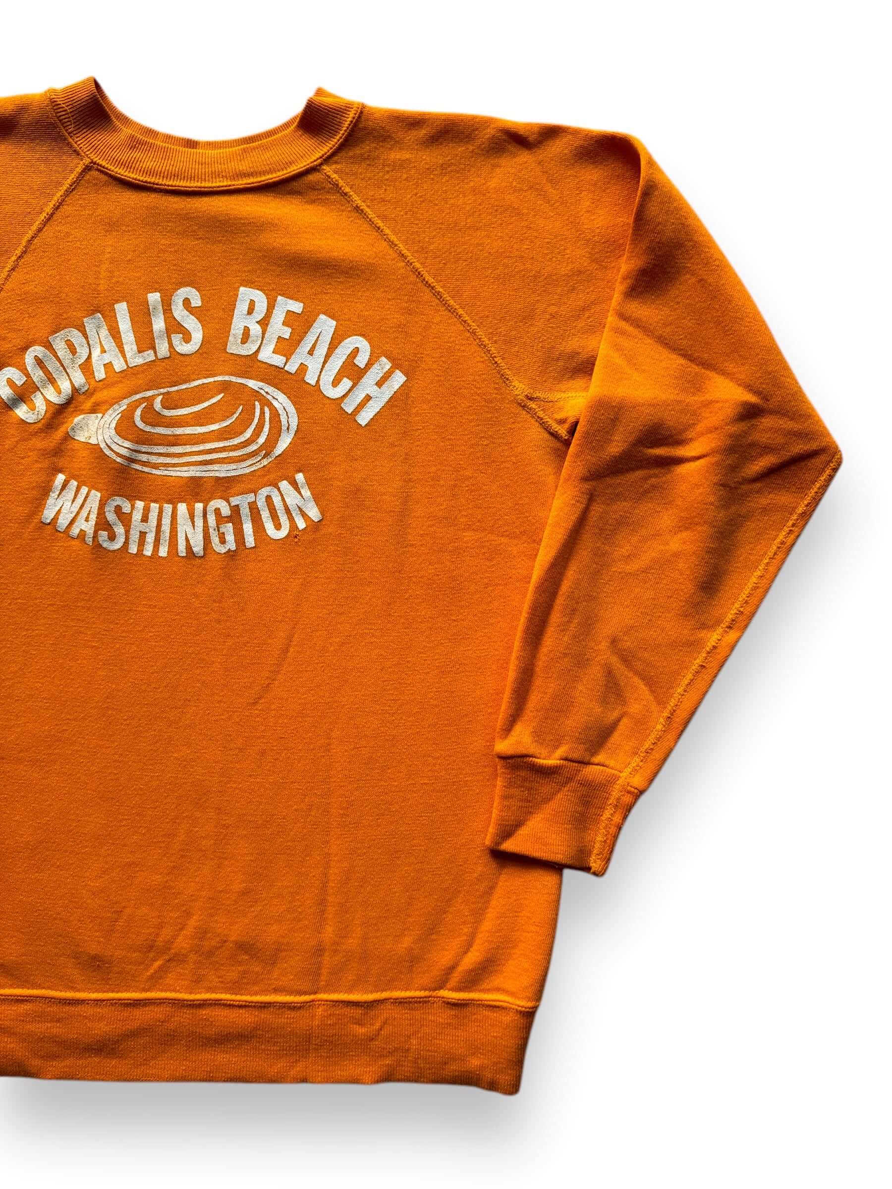 front left of Vintage Copalis Beach WA Crewneck SZ M