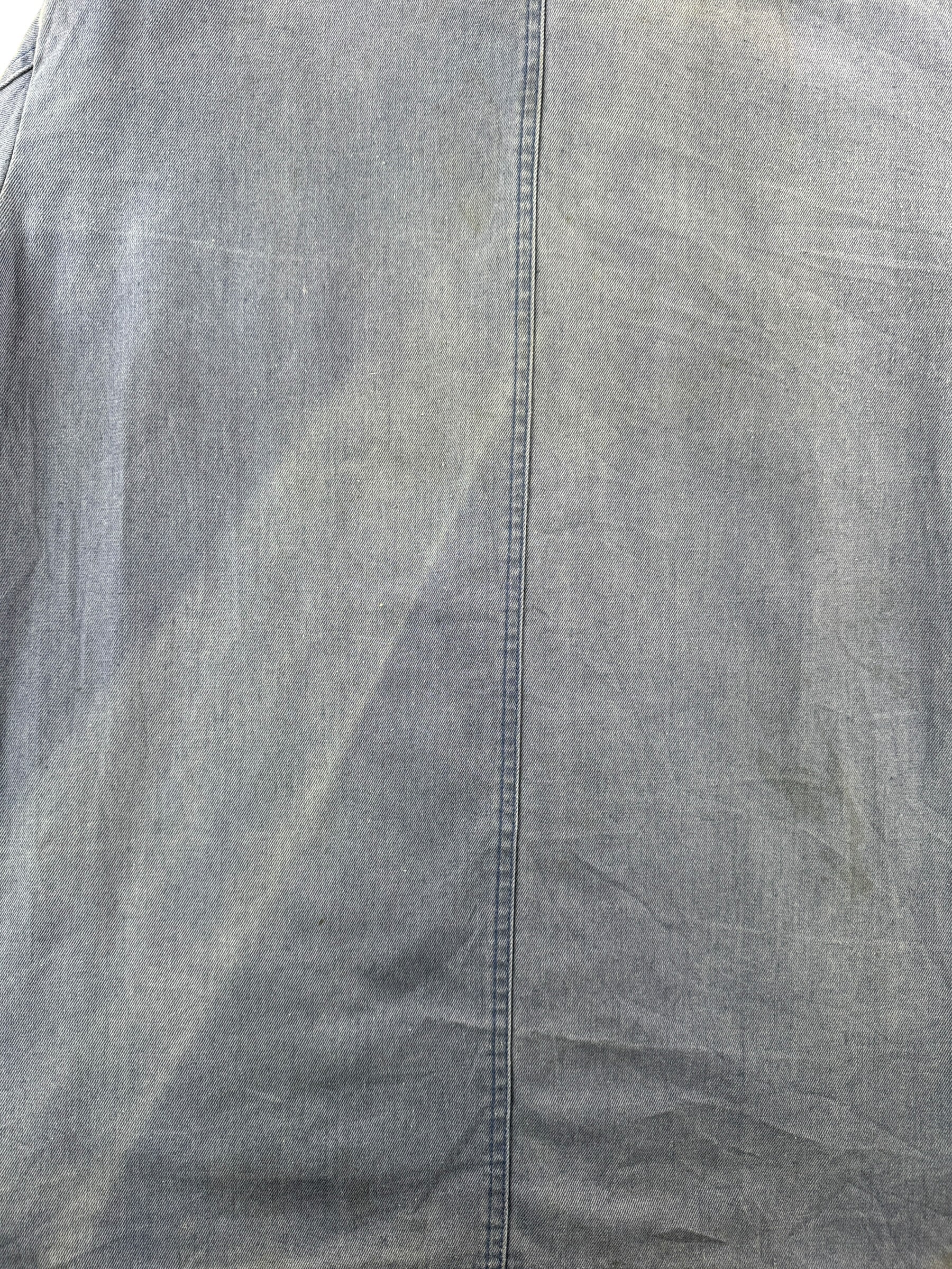 Fading on Vintage French Chore Coat W/ Neat Pockets SZ XL