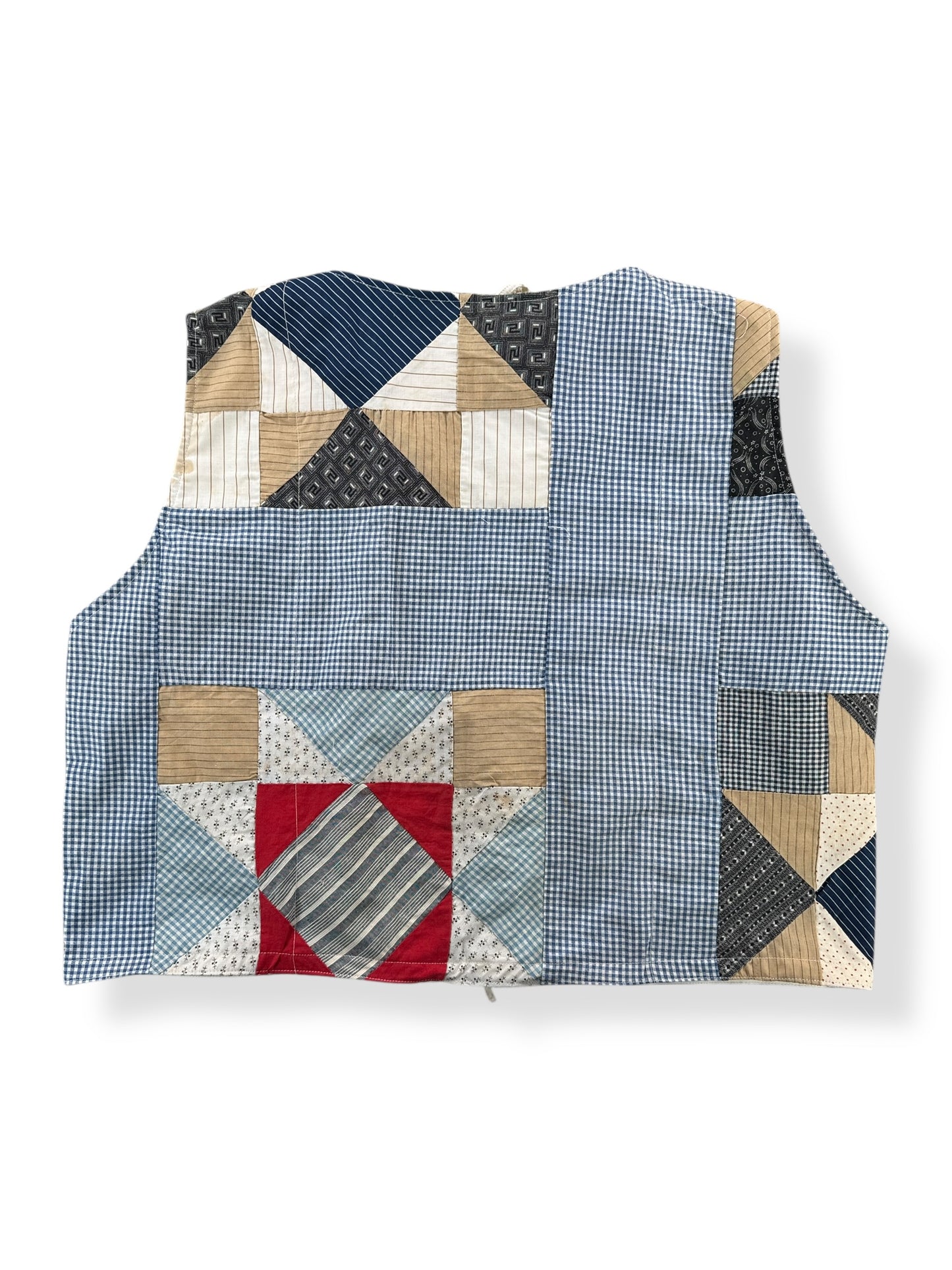 Back of Archive Craft X Barn Owl Vintage Quilt Tie Tank SZ M