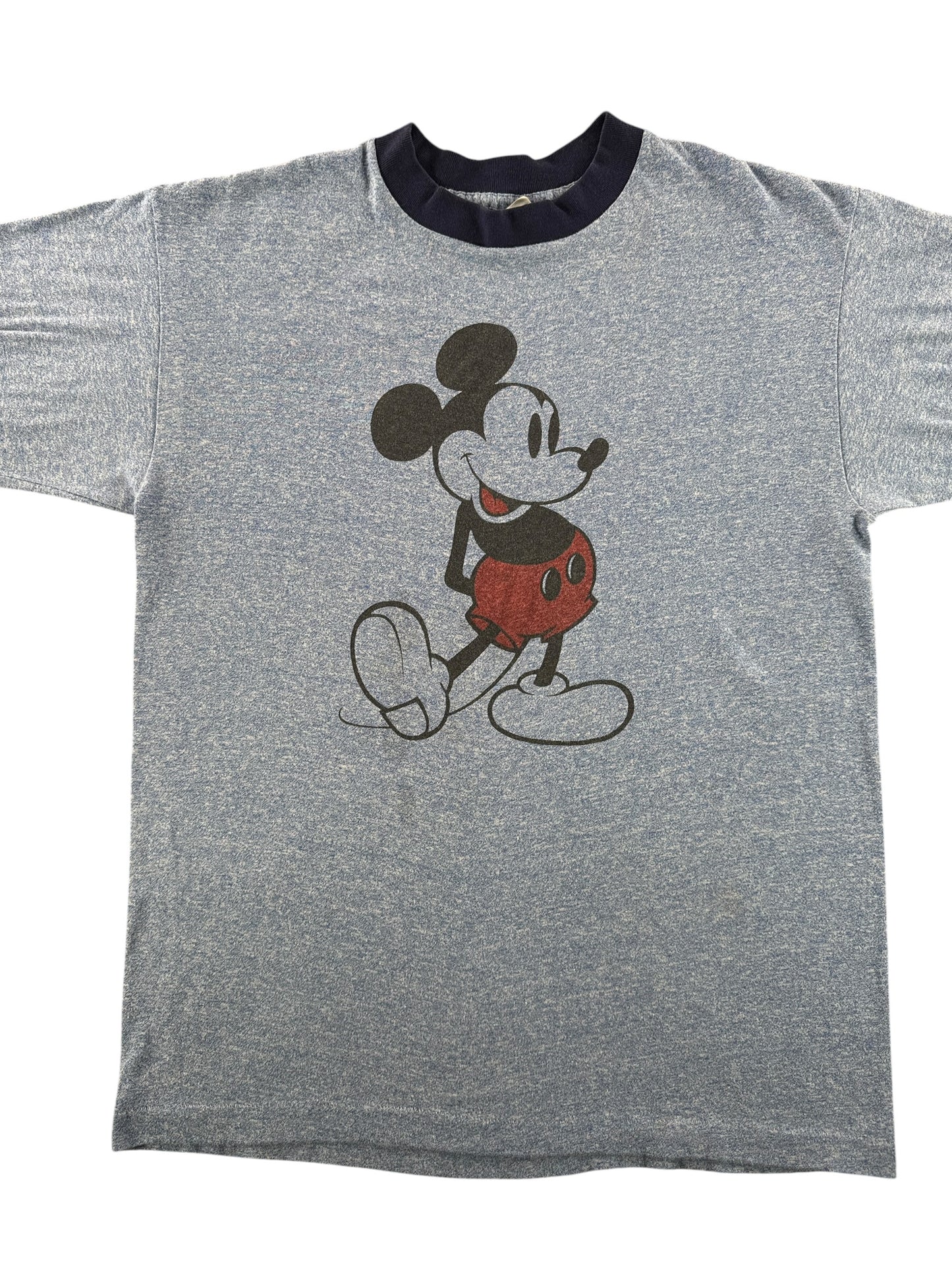 Front Close Up of Vintage Mickey Ringer Tee SZ L (Fits M)