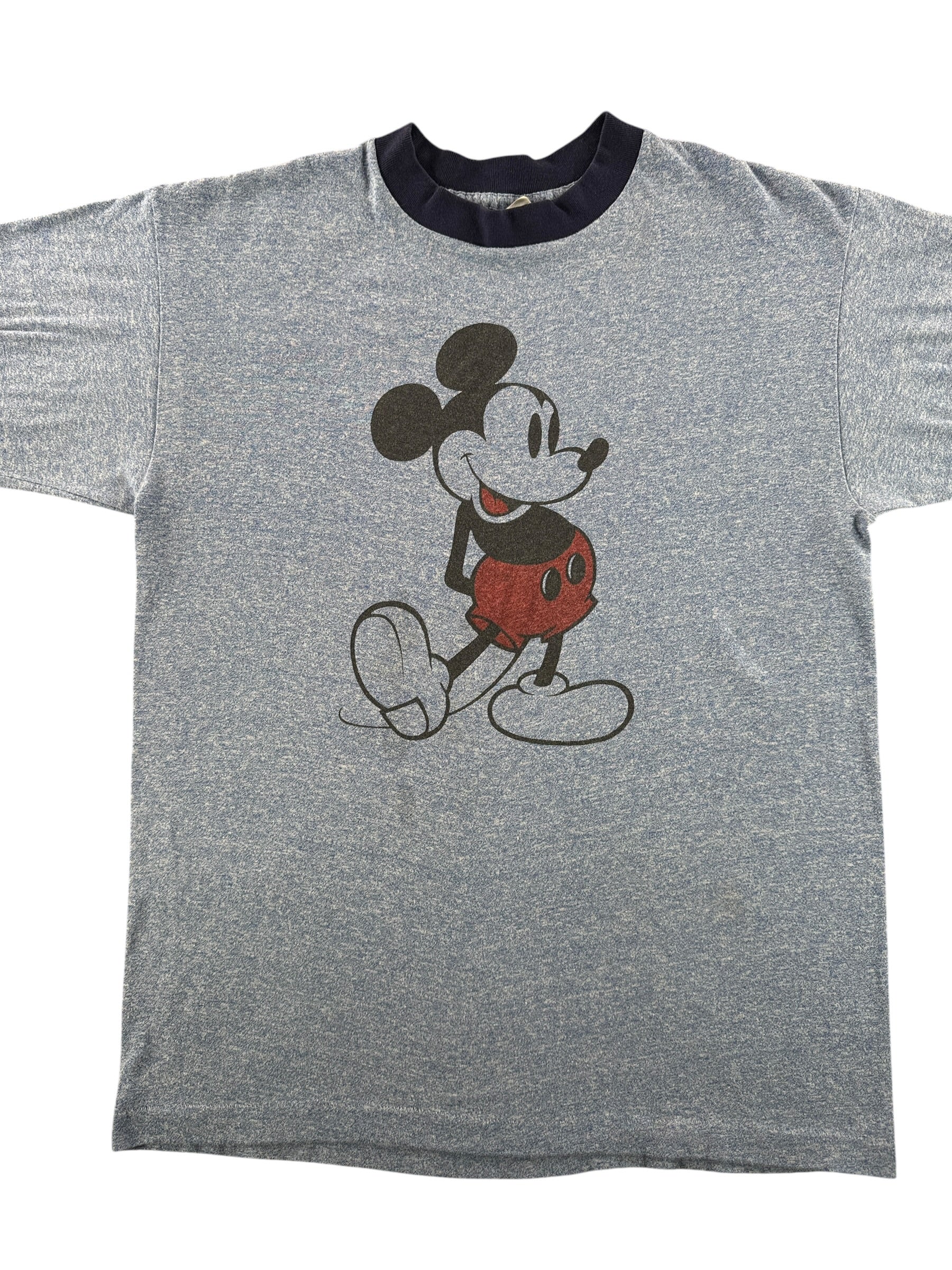 Front Close Up of Vintage Mickey Ringer Tee SZ L (Fits M)