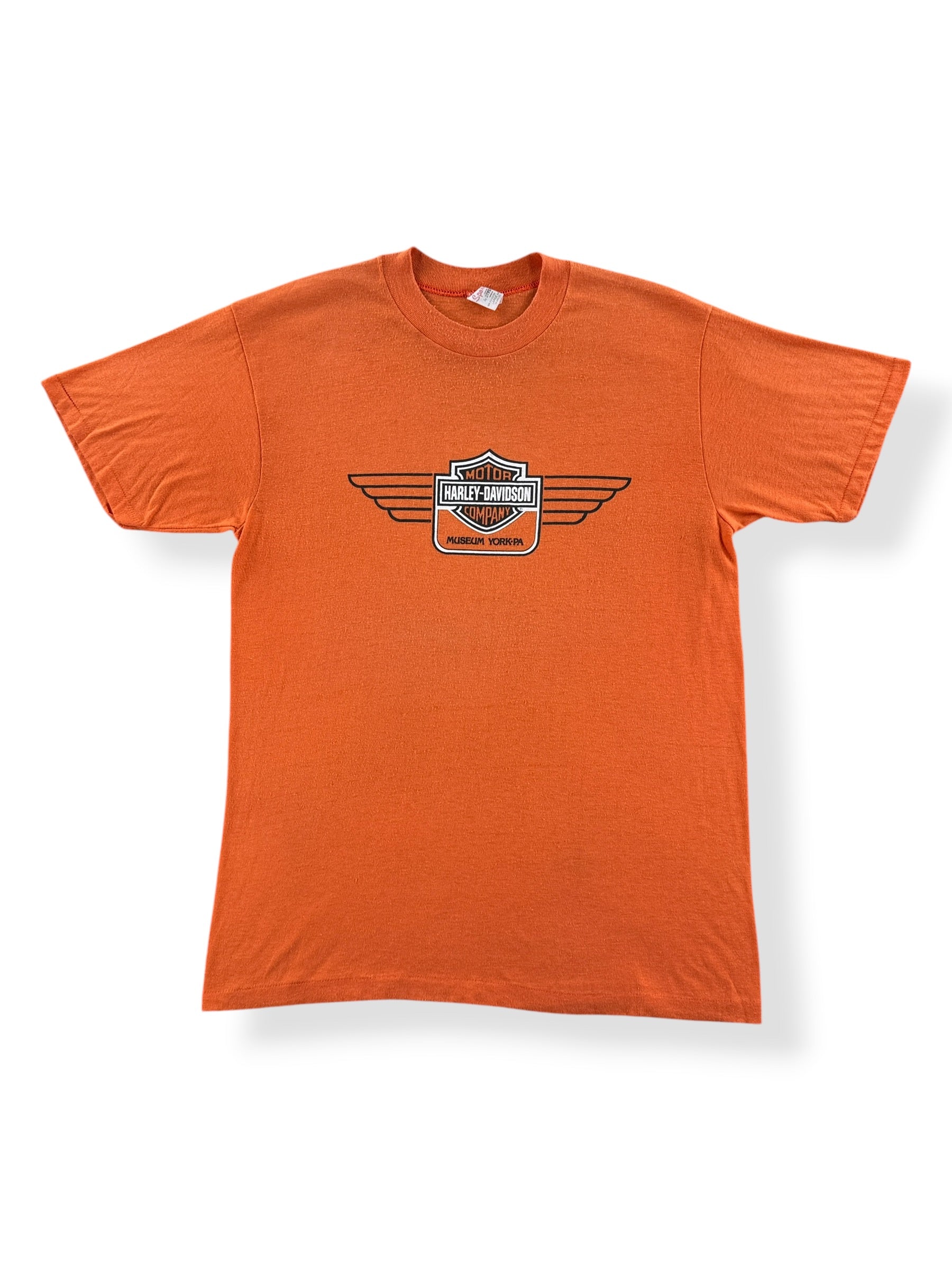 Front of Vintage Harley Davidson Museum York PA Tee SZ L (Fits M)