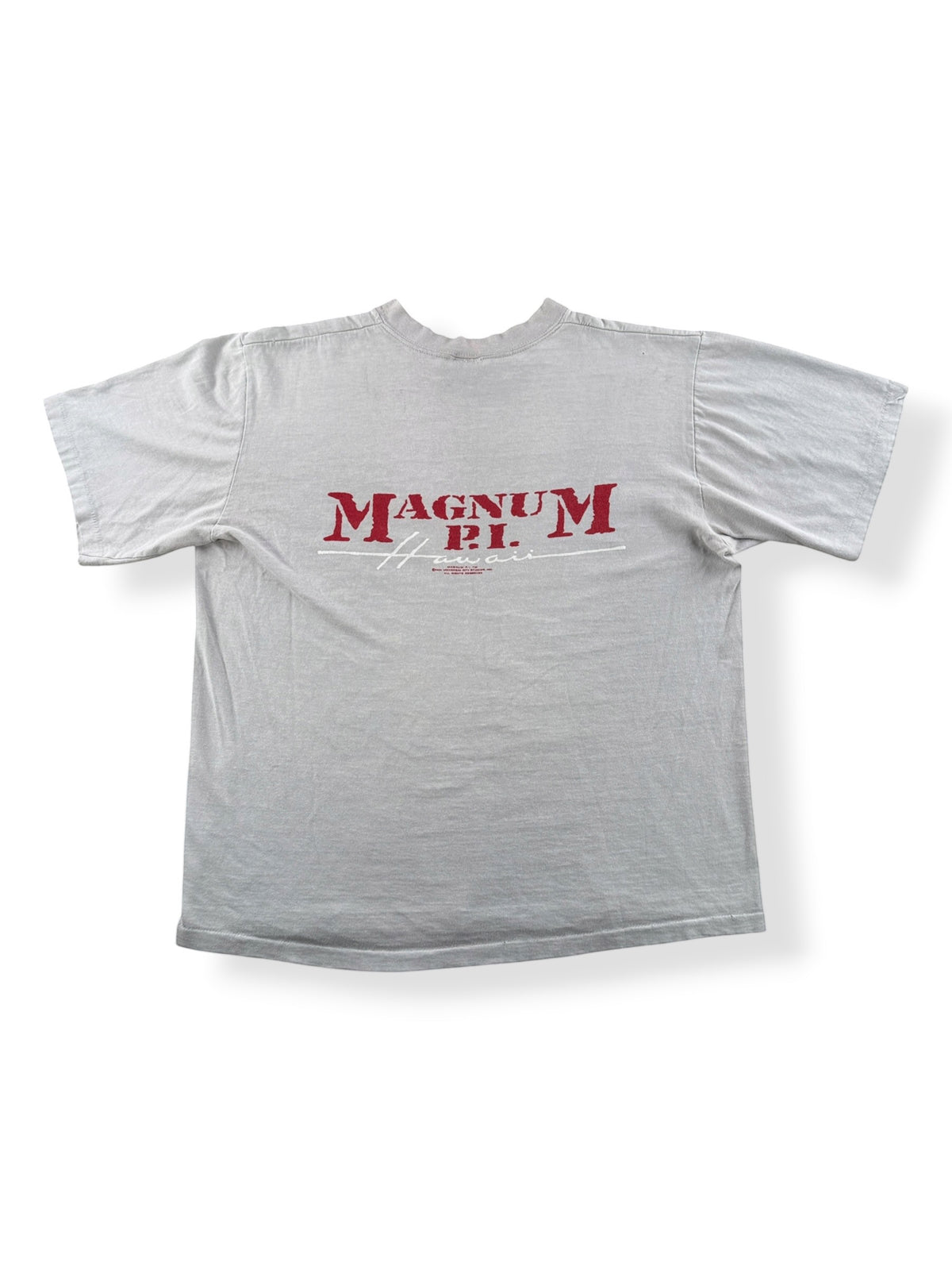 Back of Vintage Magnum PI Hawaii Tee SZ L (fits M)