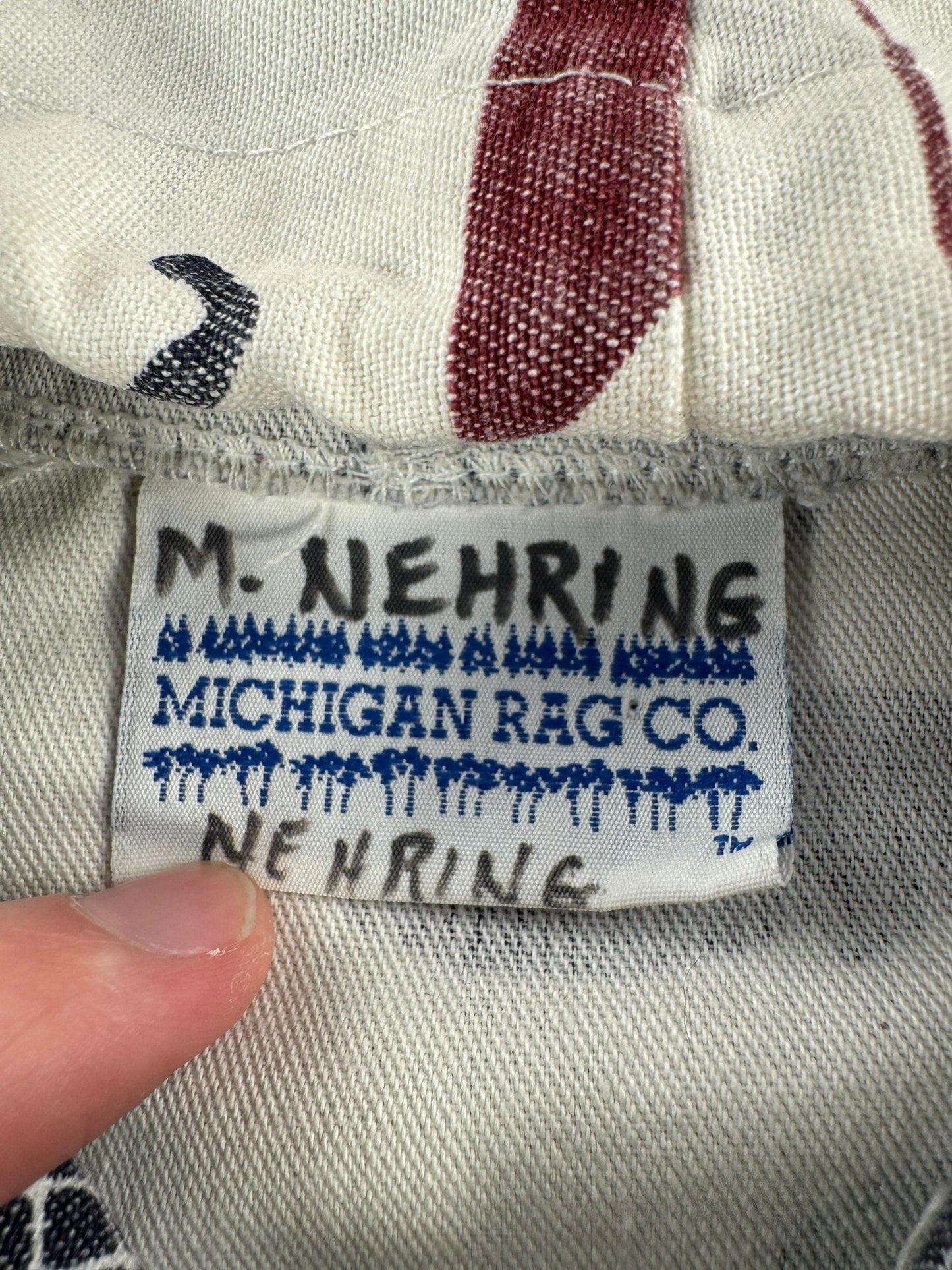 Tag on Vintage Michigan Rag Company Jacket SZ S/M
