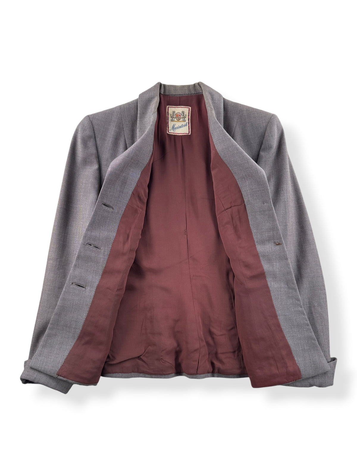 Inside of Vintage 40s Macintosh Blazer SZ M - AS IS
