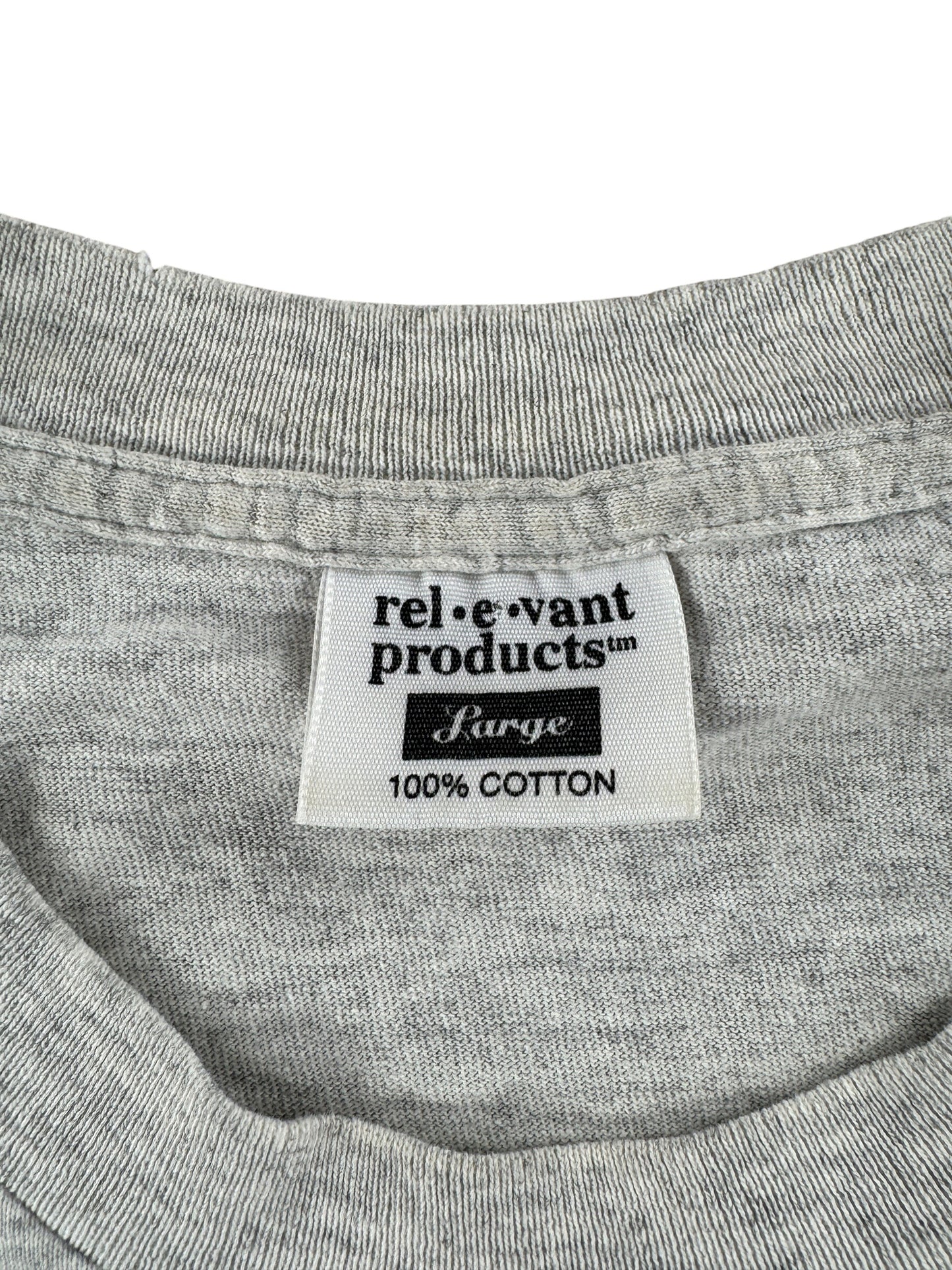 Tag on Vintage Rel-e-vant Golf AOP Tee SZ L