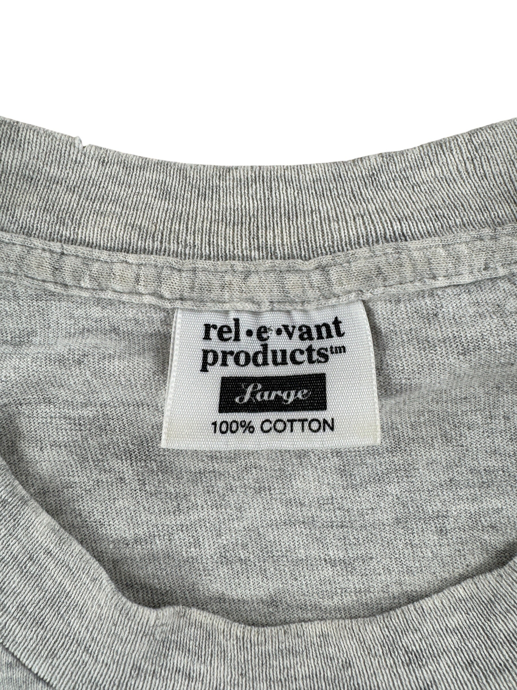 Tag on Vintage Rel-e-vant Golf AOP Tee SZ L