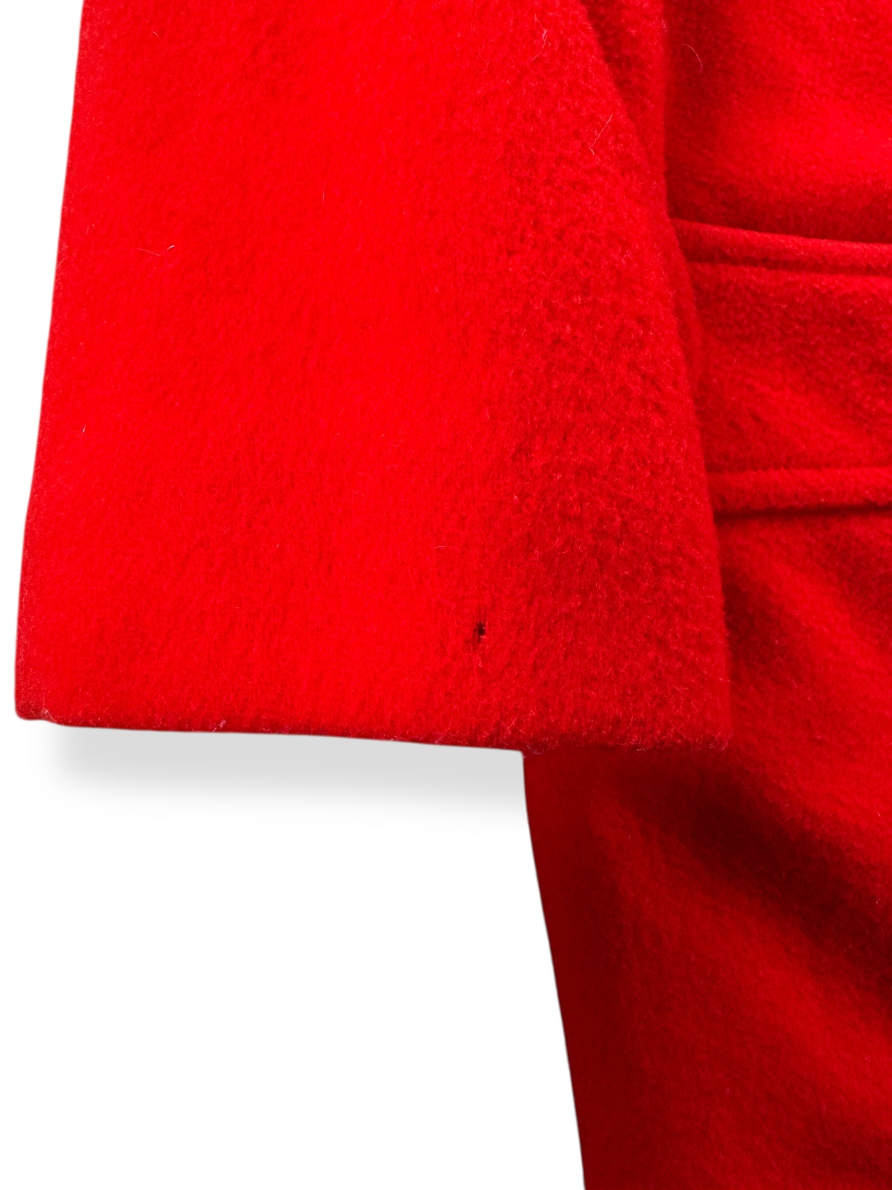 Hole Vintage 80s Red Penguin Wool Coat SZ 10