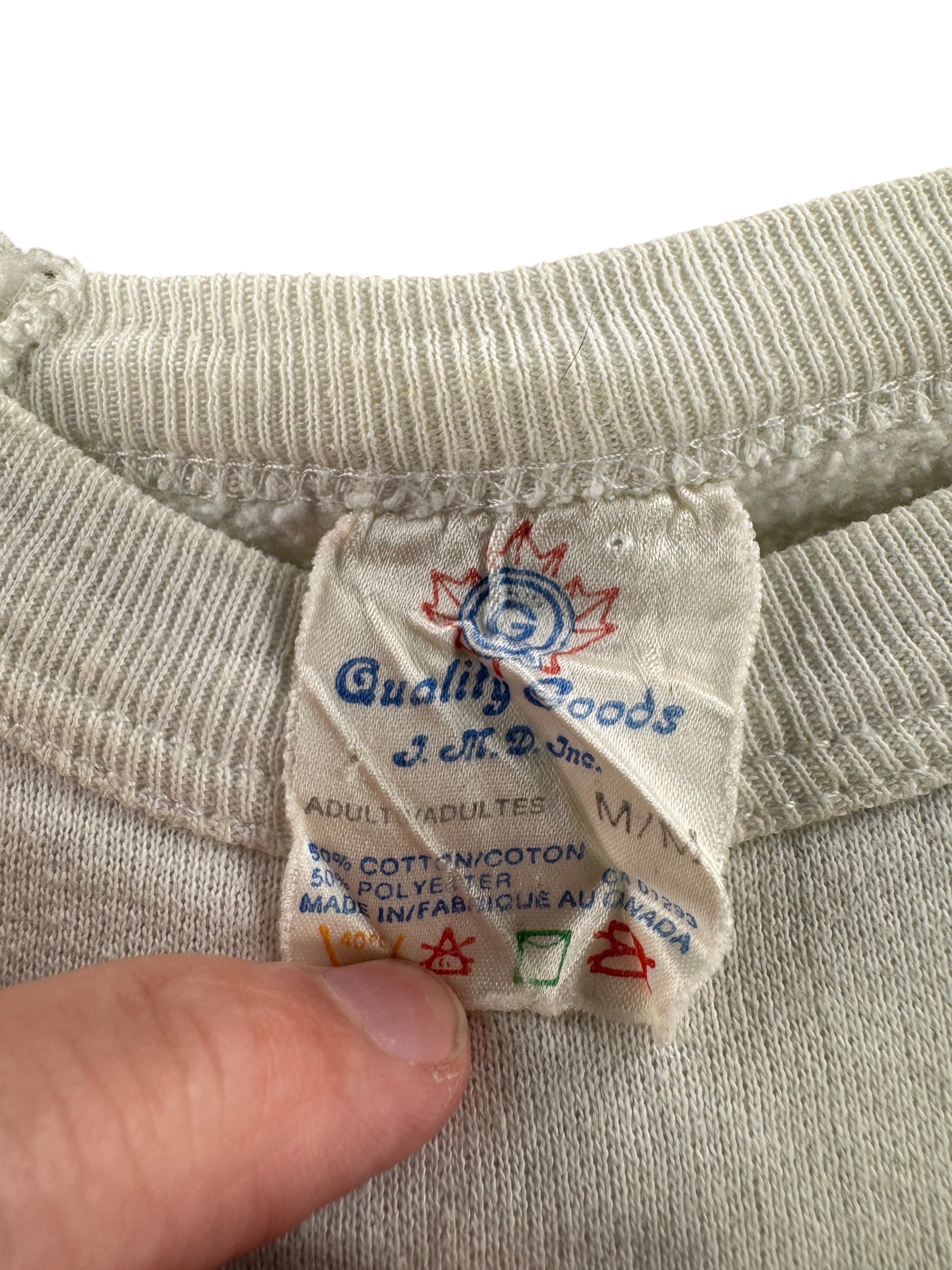 Tag on Vintage Canada Crewneck