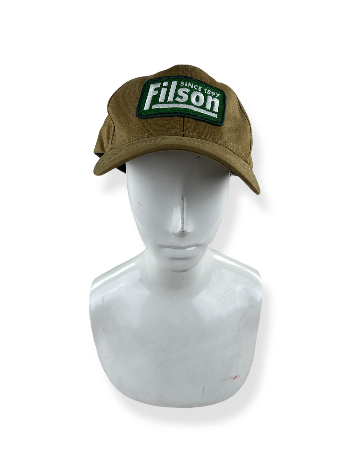 Front View of NWT Filson Oil Tin Logger Cap