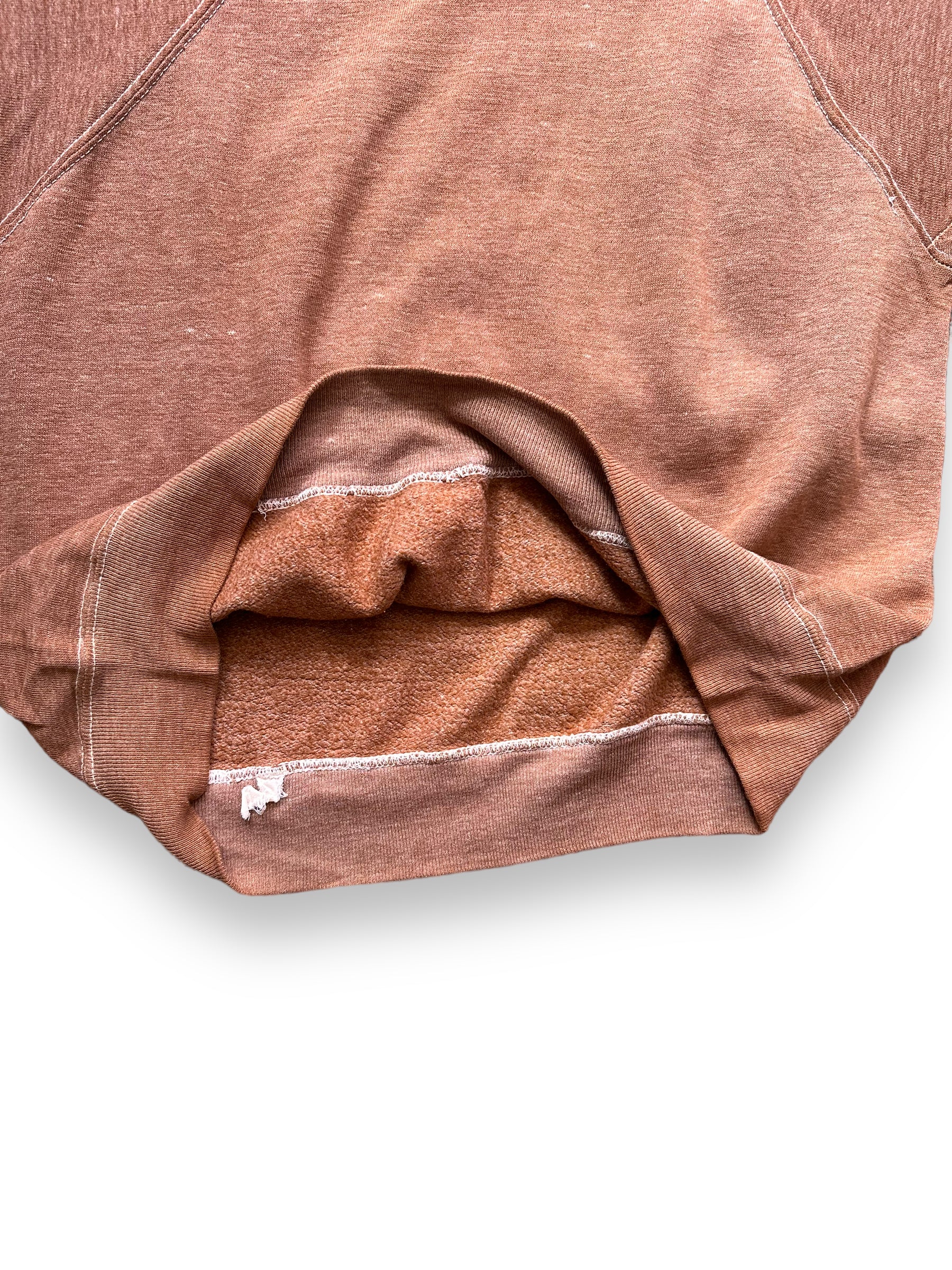 Fluff Inside of Vintage Brown Short Sleeve Crewneck Sweatshirt SZ M | Barn Owl Vintage Clothing | Seattle Vintage Sweatshirts
